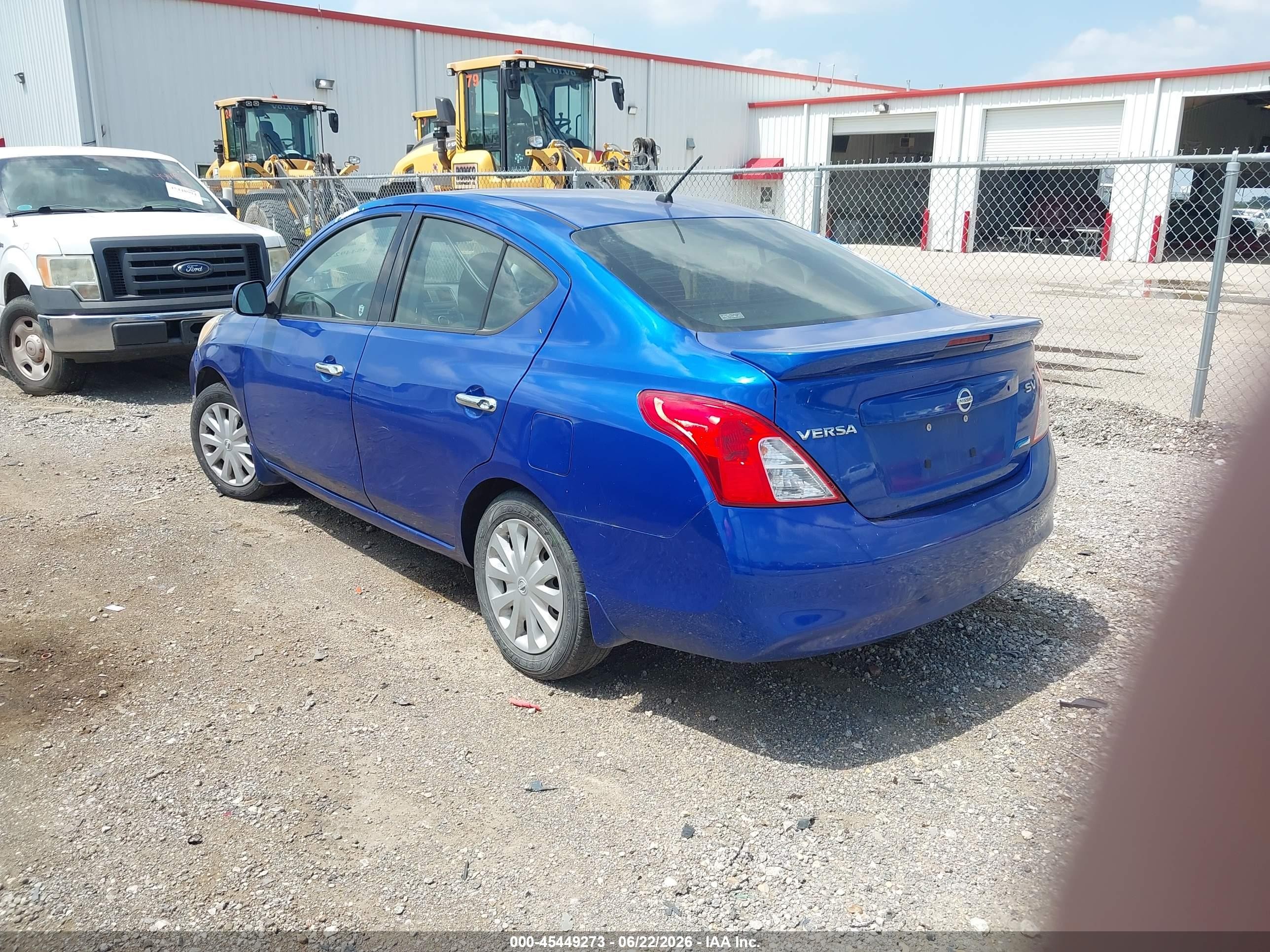 2013 Nissan Versa 1.6 Sv Blue vin: 3N1CN7AP8DL871940