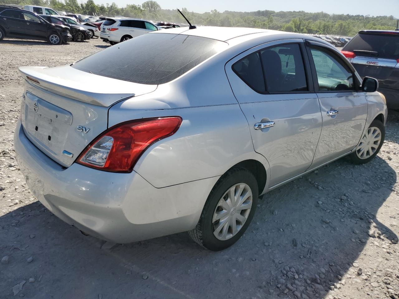 2013 Nissan Versa Black vin: 3N1CN7AP8DL874790