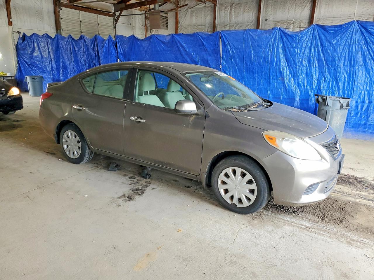 2013 Nissan Versa 1.6 S Gray vin: 3N1CN7AP8DL882453