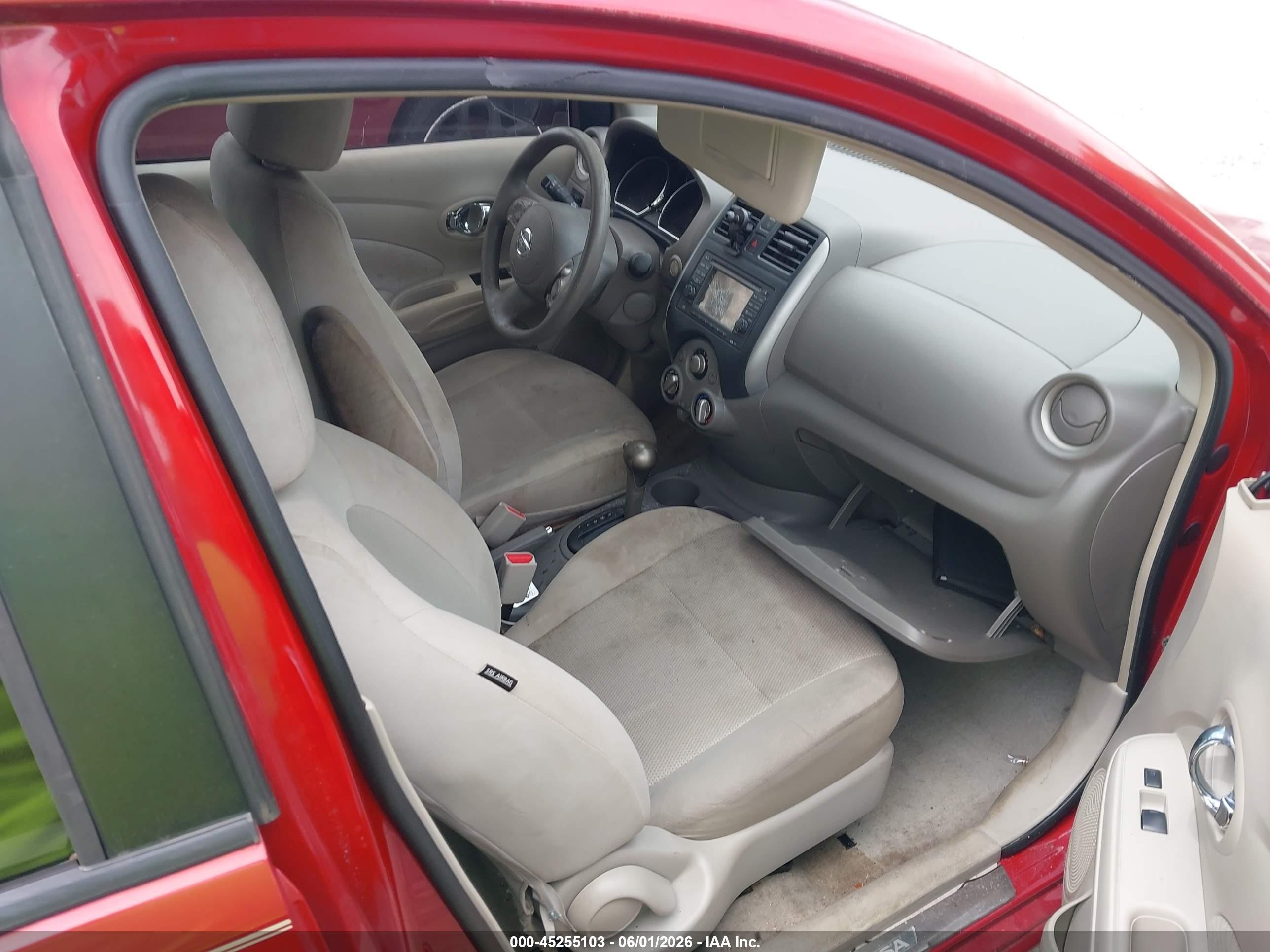 2013 Nissan Versa 1.6 Sl Red vin: 3N1CN7AP8DL887202