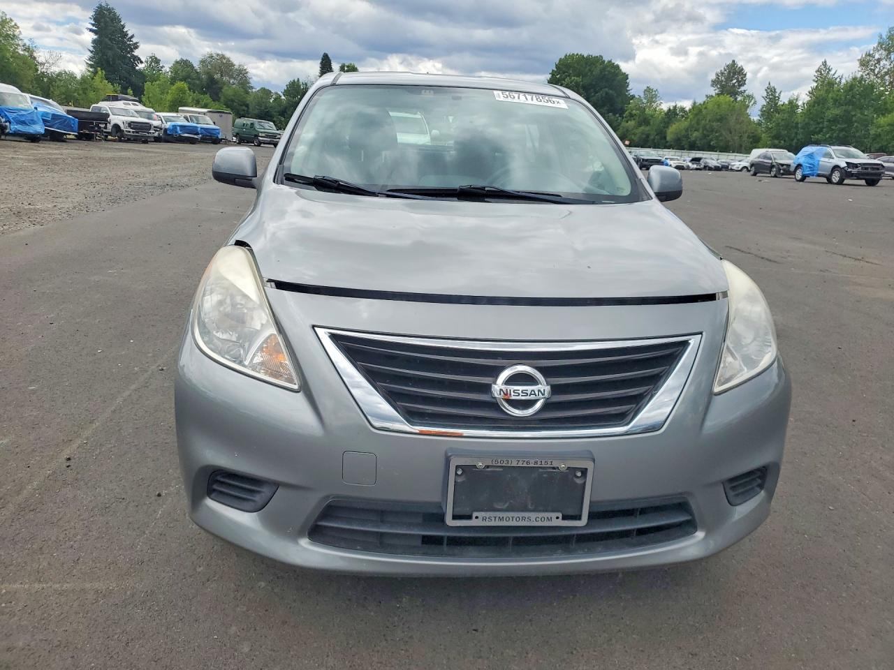 2013 Nissan Versa 1.6 S Gray vin: 3N1CN7AP8DL891864