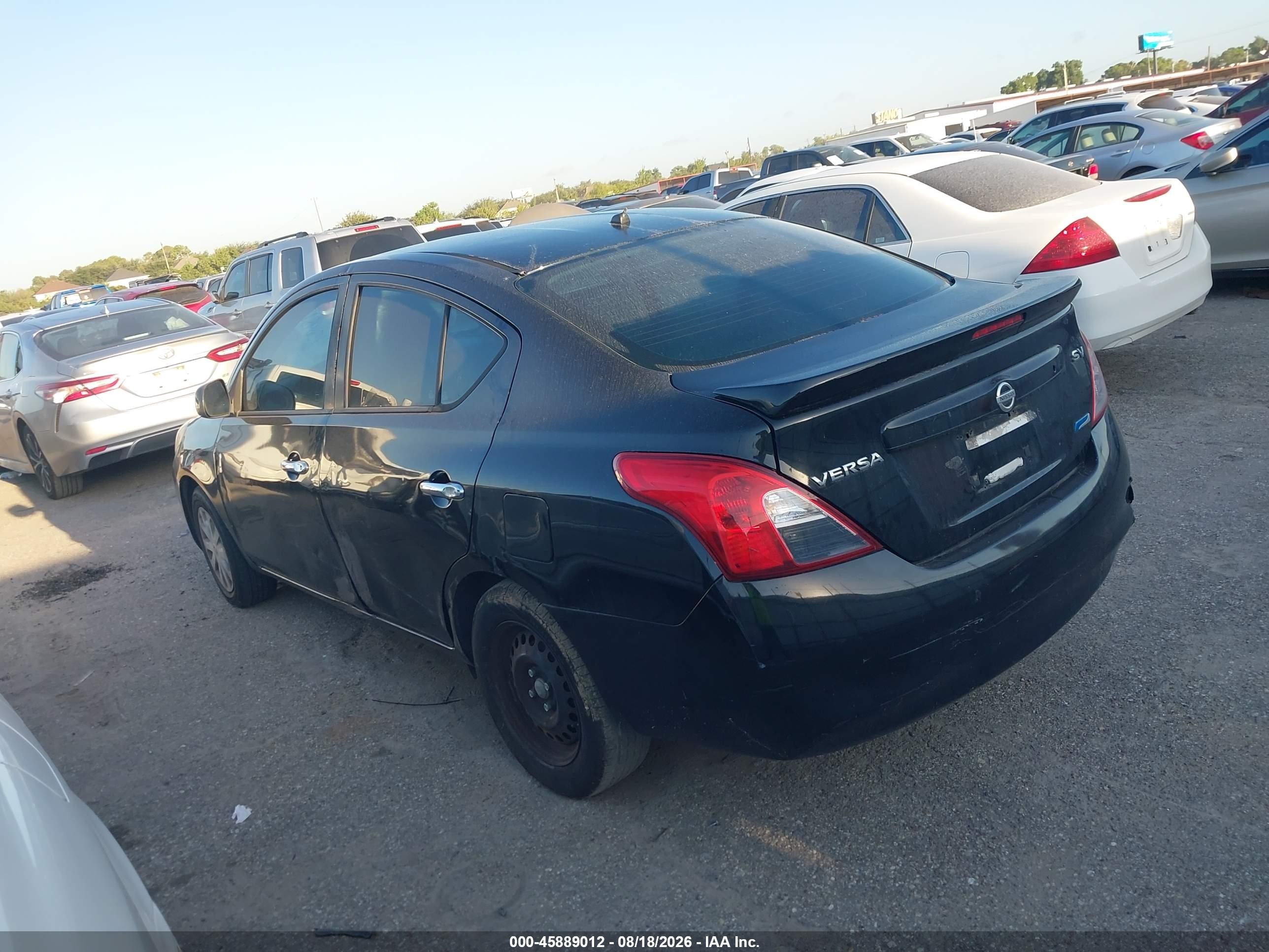 2014 Nissan Versa 1.6 Sv Черный vin: 3N1CN7AP8EK456981