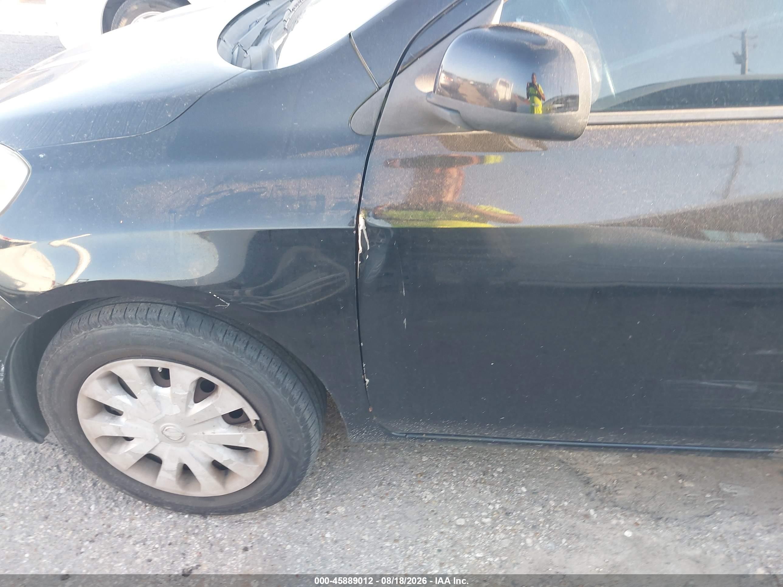 2014 Nissan Versa 1.6 Sv Черный vin: 3N1CN7AP8EK456981