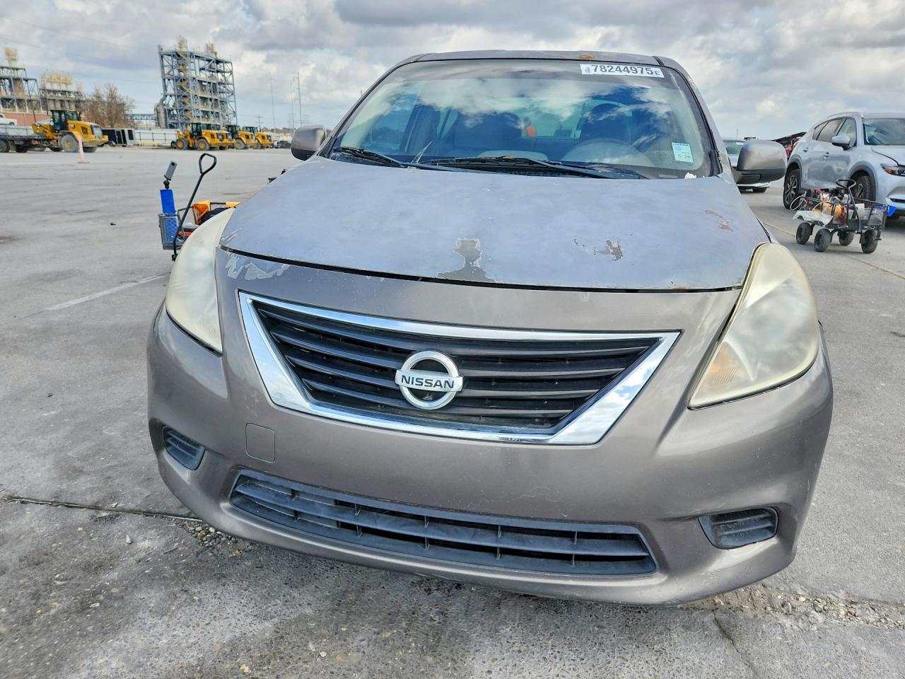 2014 Nissan Versa S Gray vin: 3N1CN7AP8EK458519