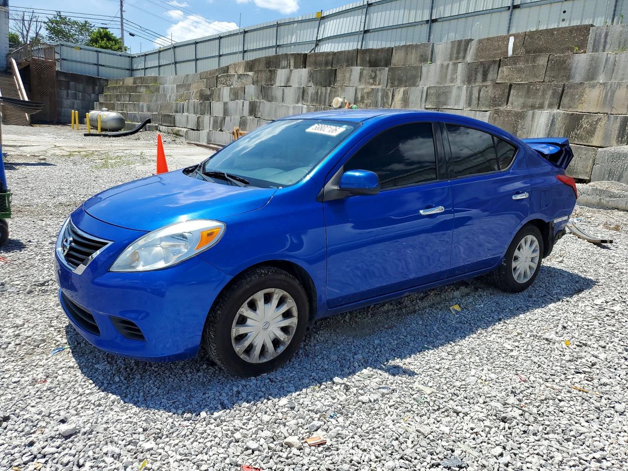 2014 Nissan Versa 1.6 S Blue vin: 3N1CN7AP8EL802697