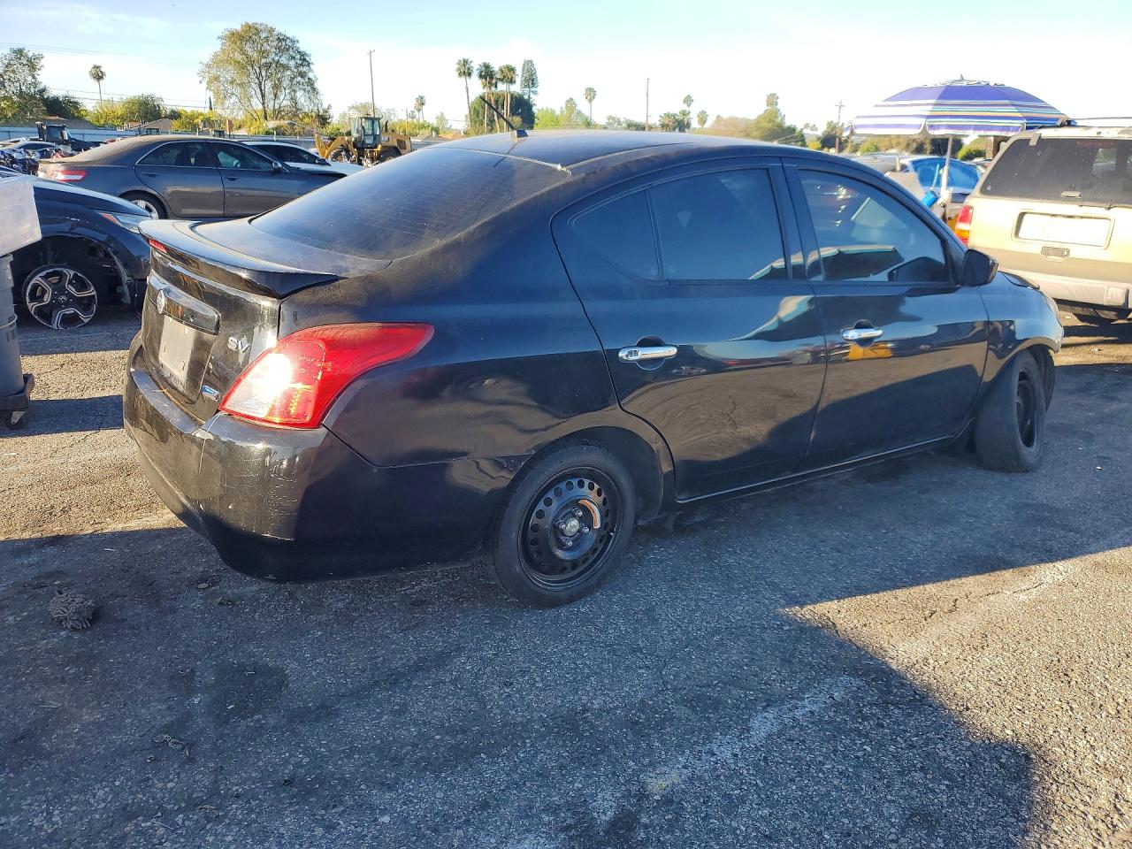 2014 Nissan Versa 1.6 Sv Black vin: 3N1CN7AP8EL806958