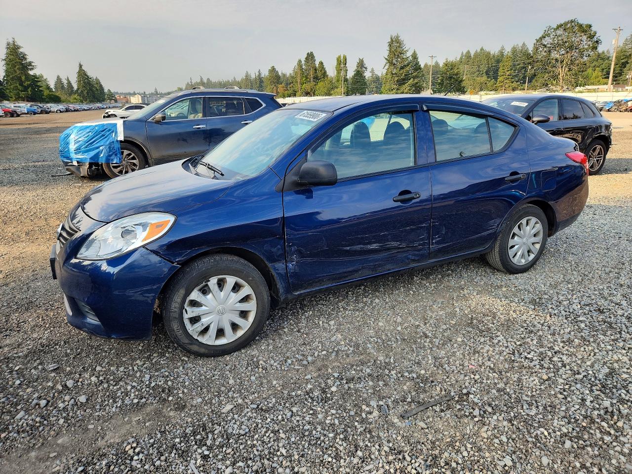 2014 Nissan Versa 1.6 S Blue vin: 3N1CN7AP8EL821816