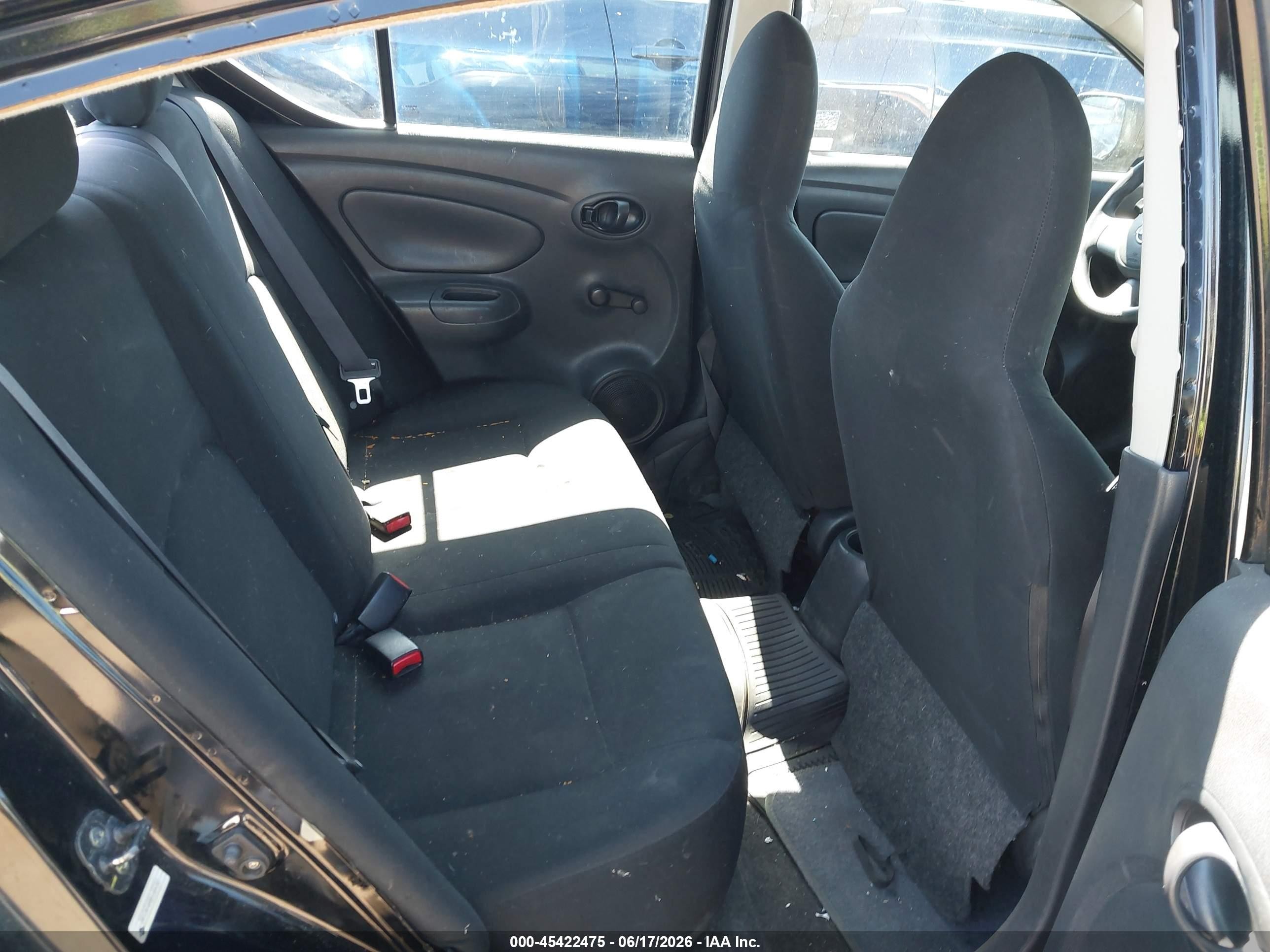 2014 Nissan Versa 1.6 S+ Black vin: 3N1CN7AP8EL837241