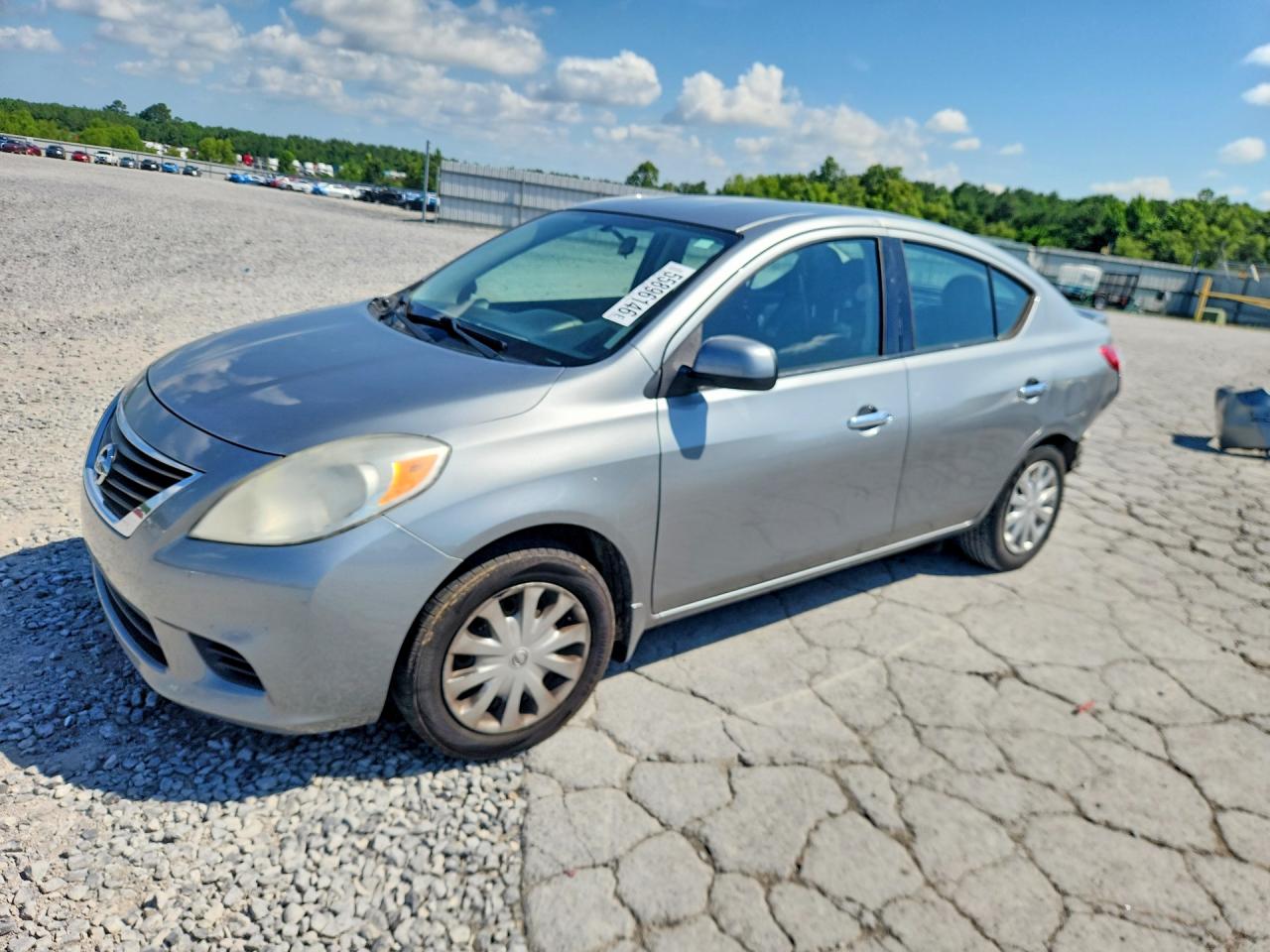2014 Nissan Versa 1.6 Sv Gray vin: 3N1CN7AP8EL847025