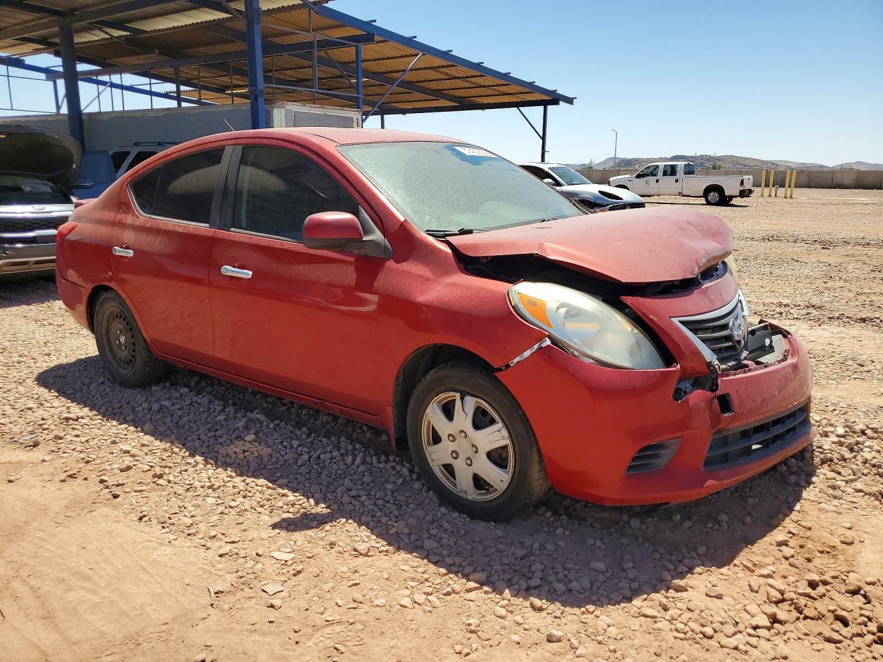 2014 Nissan Versa 1.6 Sv Темно-бордовый vin: 3N1CN7AP8EL868960
