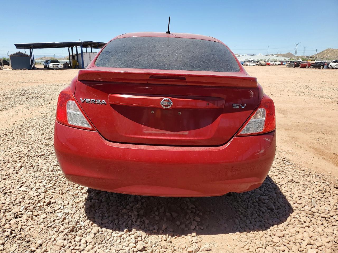 2014 Nissan Versa 1.6 Sv Темно-бордовый vin: 3N1CN7AP8EL868960