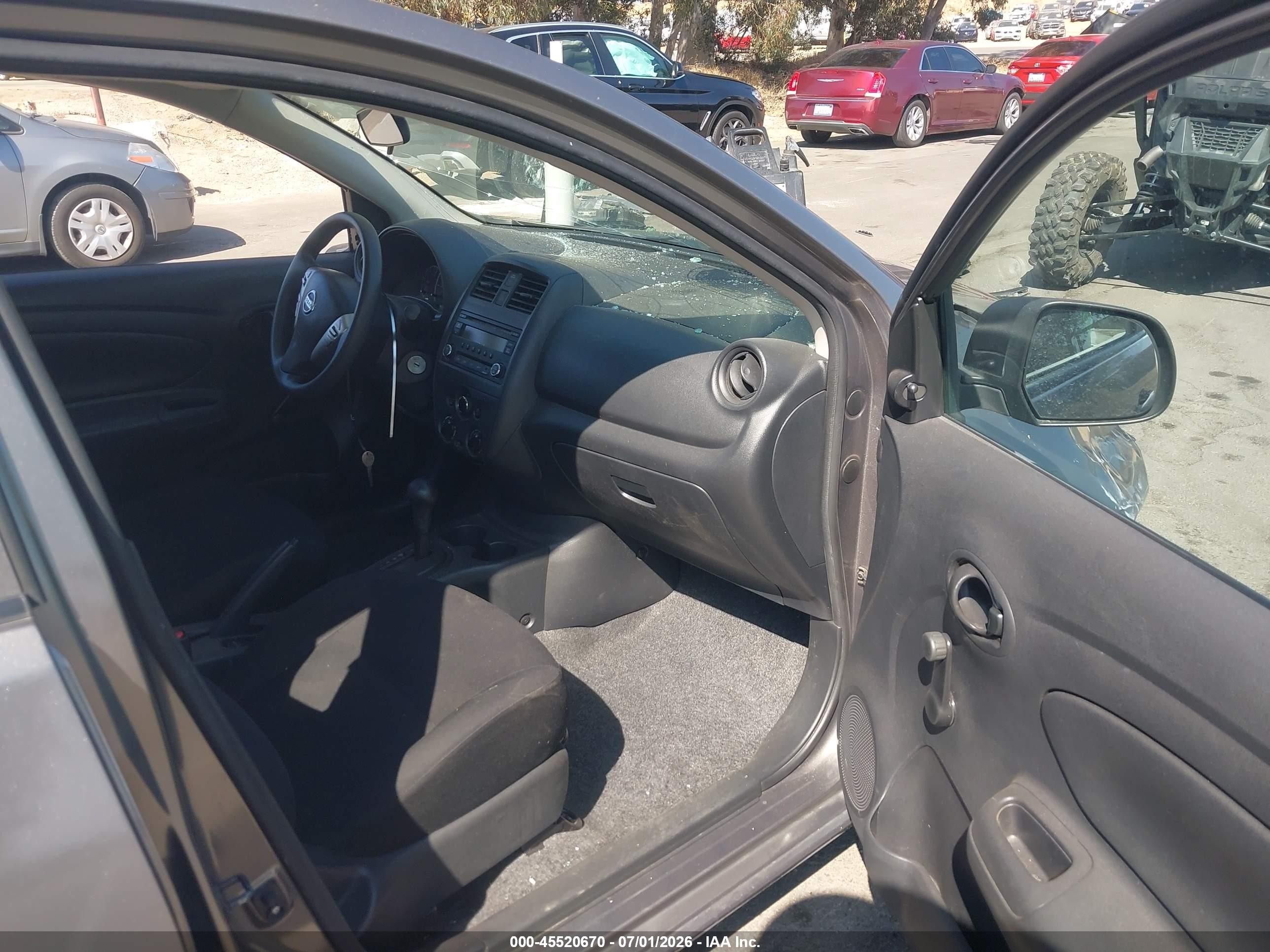 2015 Nissan Versa 1.6 S+ Gray vin: 3N1CN7AP8FL803754