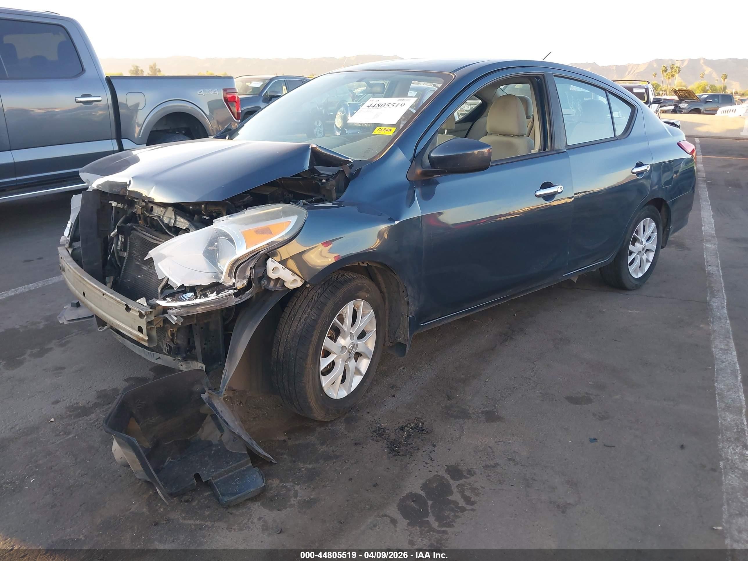 2015 Nissan Versa 1.6 Sv Dark Blue vin: 3N1CN7AP8FL806184
