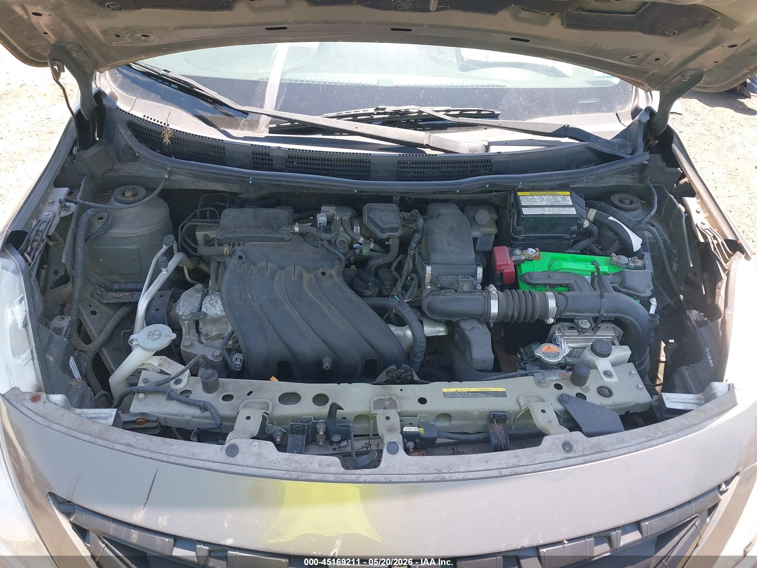 2015 Nissan Versa 1.6 Sv Gray vin: 3N1CN7AP8FL840917