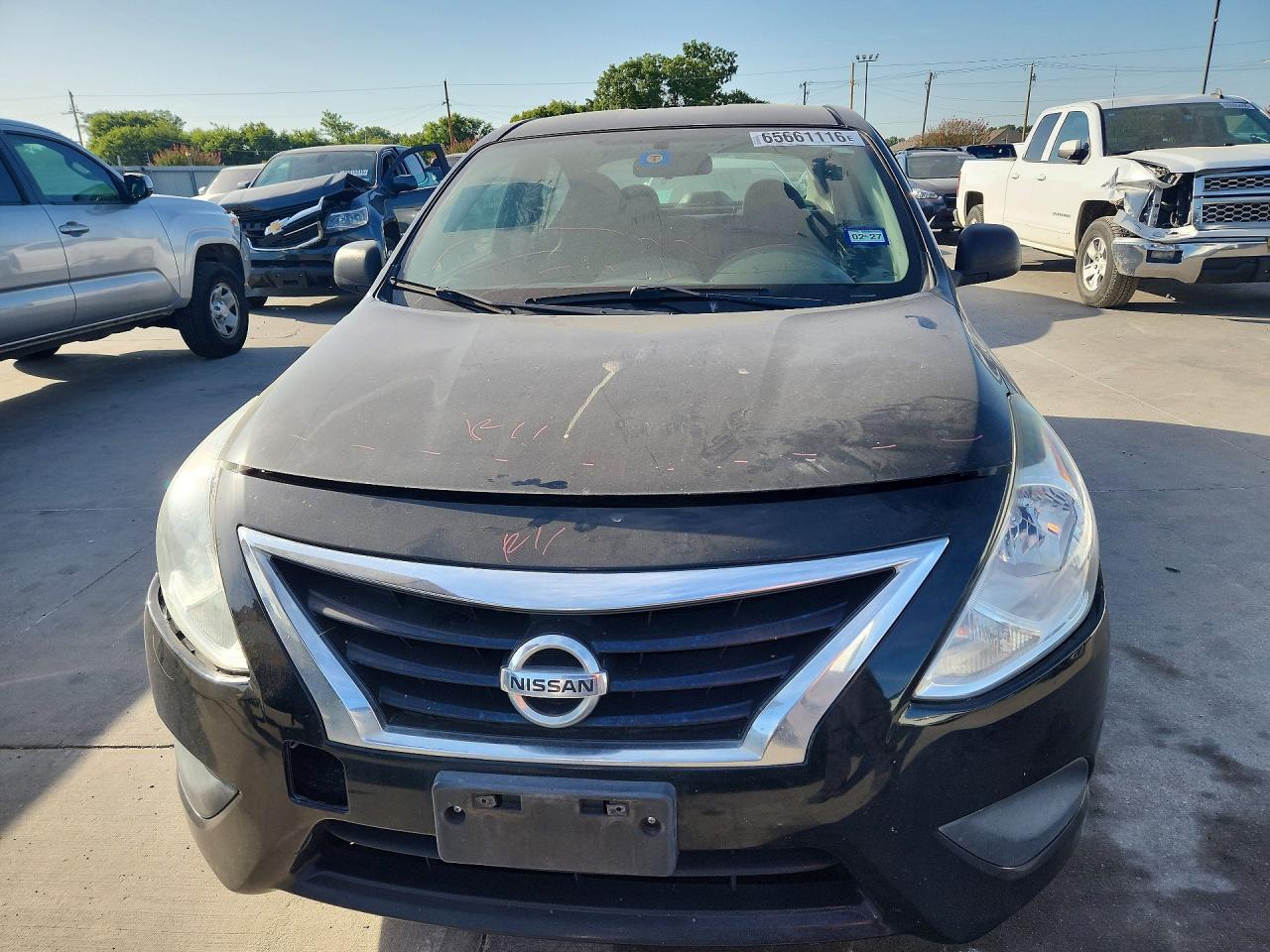 2015 Nissan Versa 1.6 S Black vin: 3N1CN7AP8FL845101