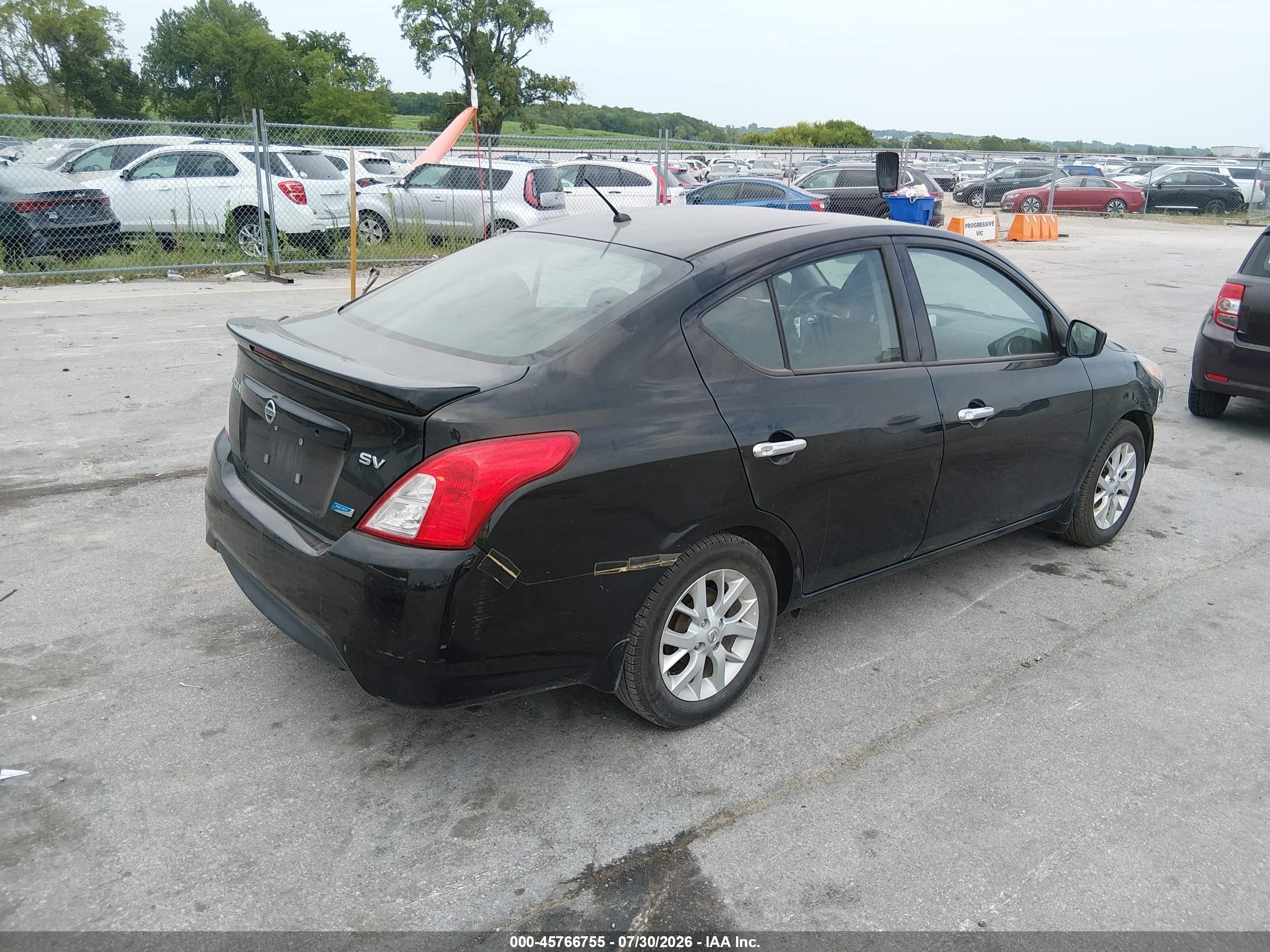 2015 Nissan Versa 1.6 Sv Black vin: 3N1CN7AP8FL849438
