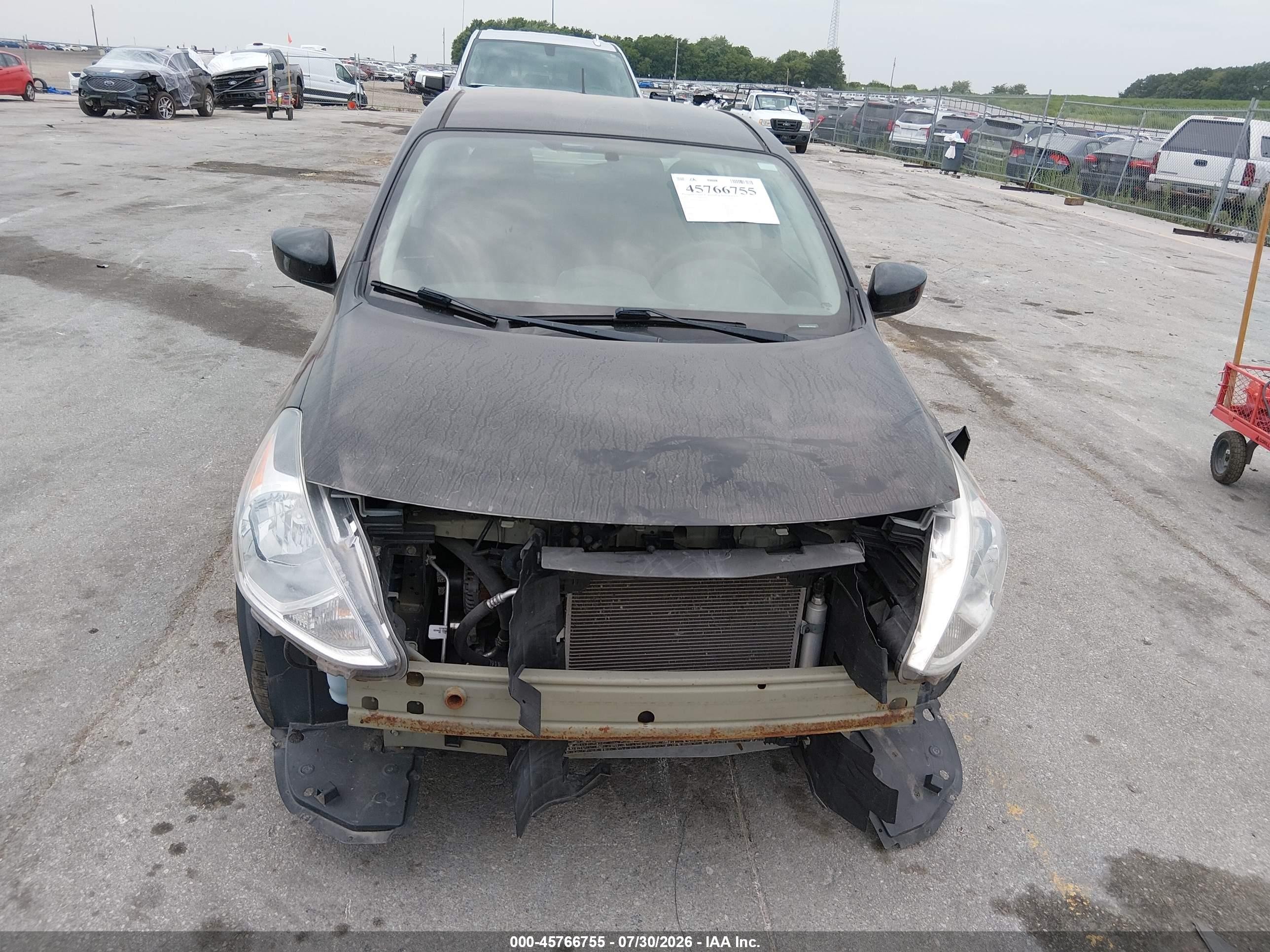 2015 Nissan Versa 1.6 Sv Black vin: 3N1CN7AP8FL849438