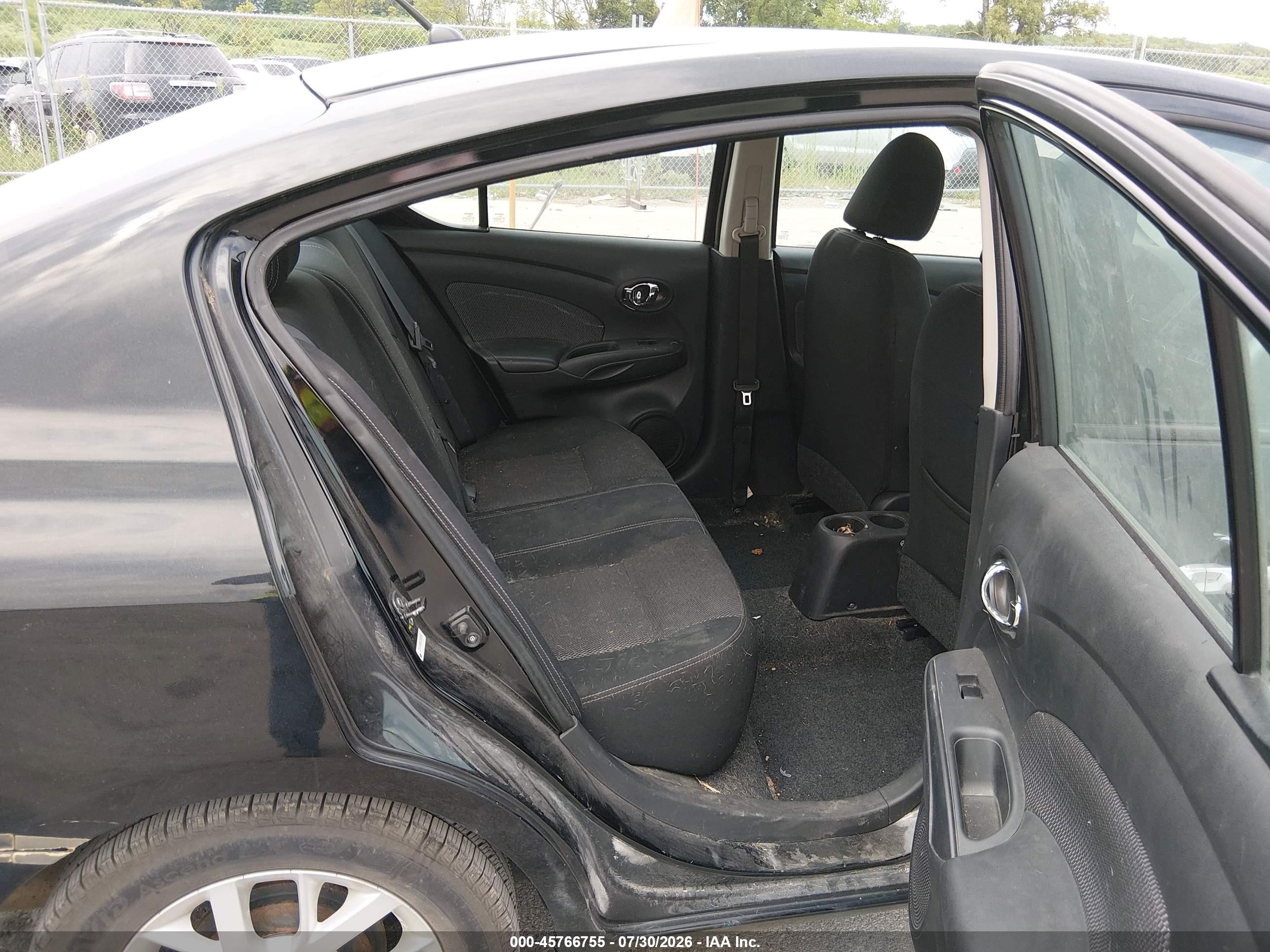2015 Nissan Versa 1.6 Sv Black vin: 3N1CN7AP8FL849438