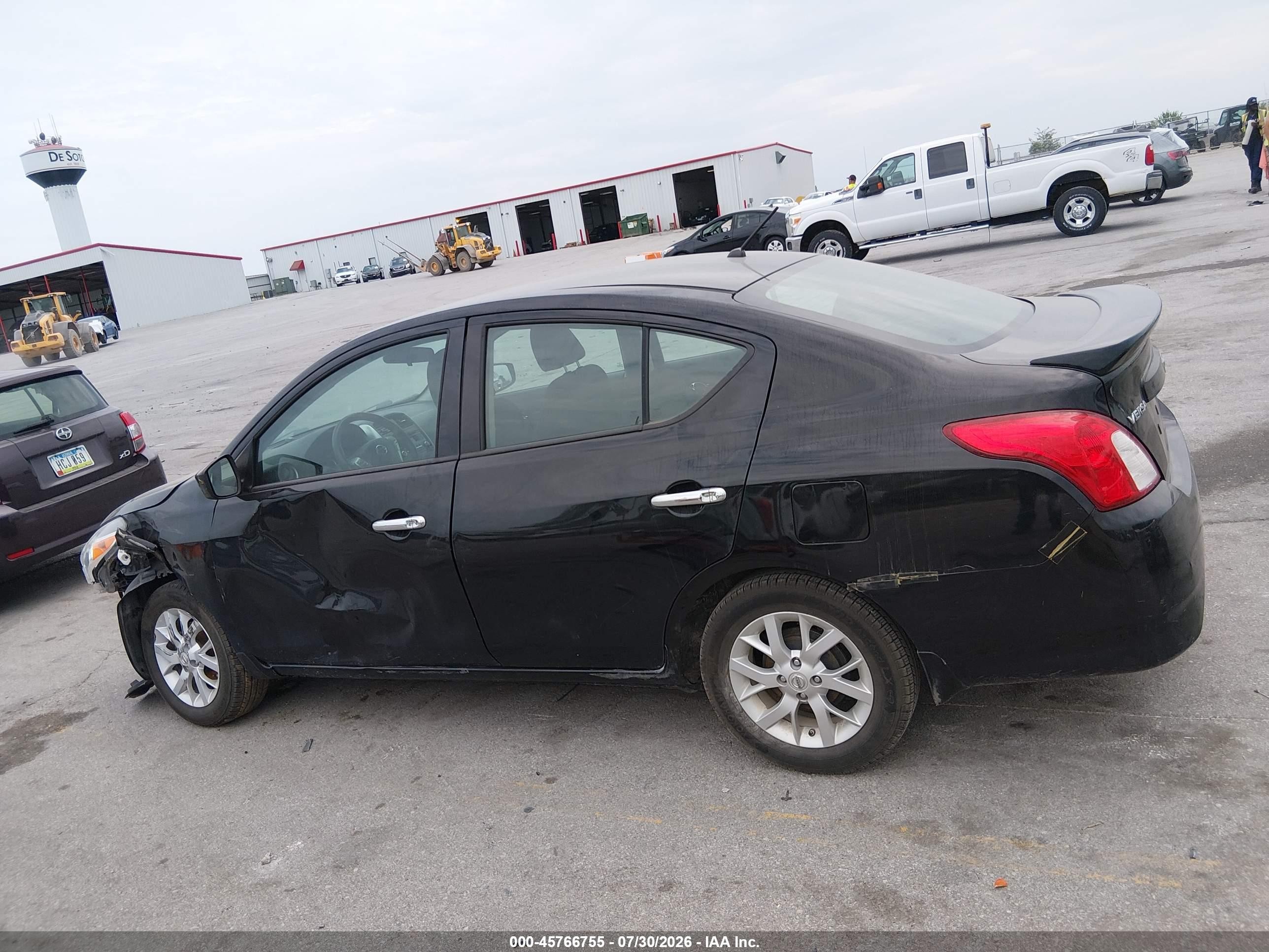 2015 Nissan Versa 1.6 Sv Black vin: 3N1CN7AP8FL849438
