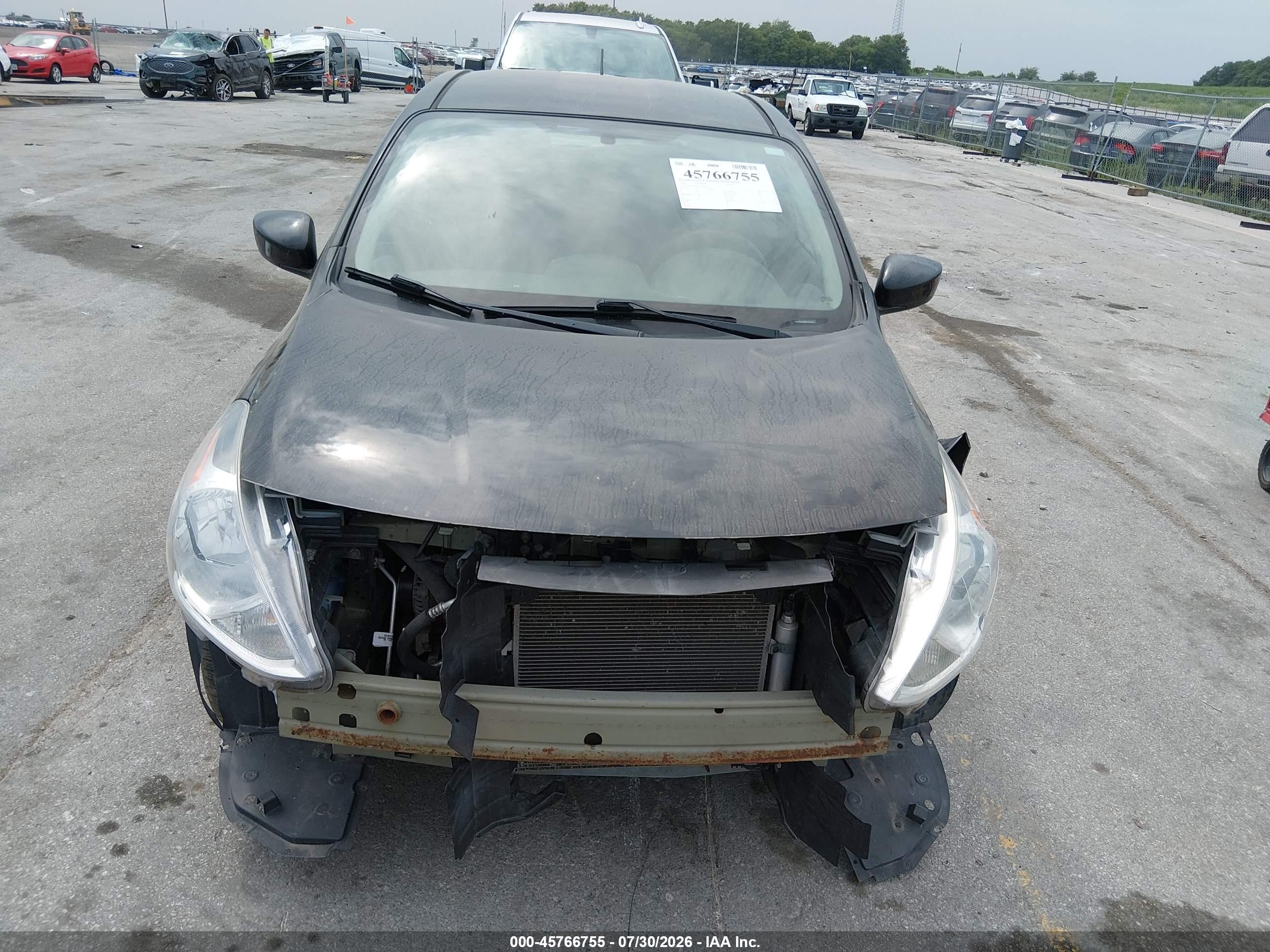 2015 Nissan Versa 1.6 Sv Black vin: 3N1CN7AP8FL849438