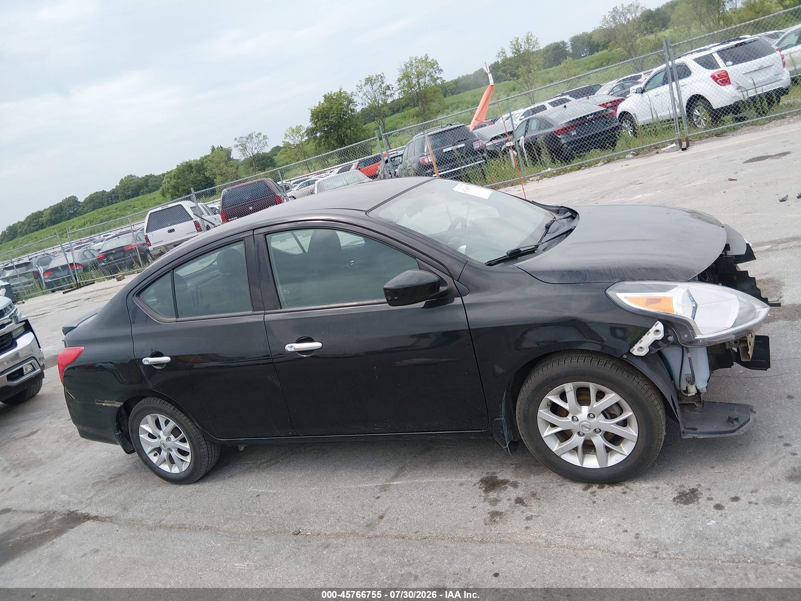 2015 Nissan Versa 1.6 Sv Black vin: 3N1CN7AP8FL849438