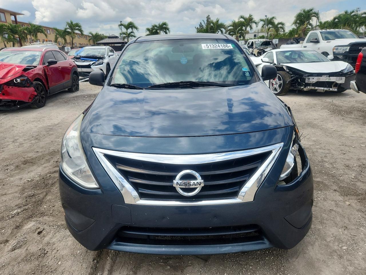 2015 Nissan Versa 1.6 S Plus Blue vin: 3N1CN7AP8FL855207