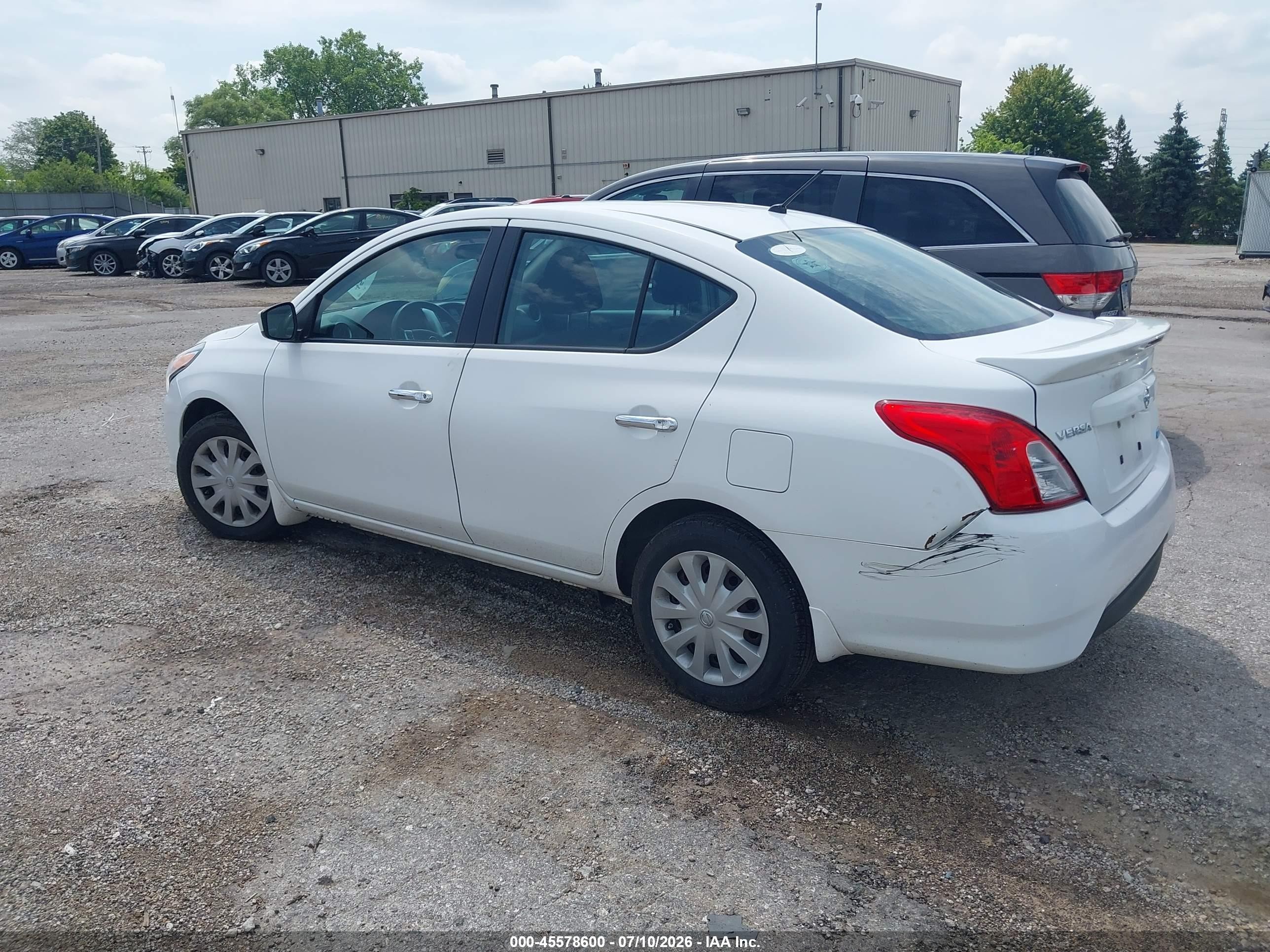 2015 Nissan Versa 1.6 Sv White vin: 3N1CN7AP8FL866367