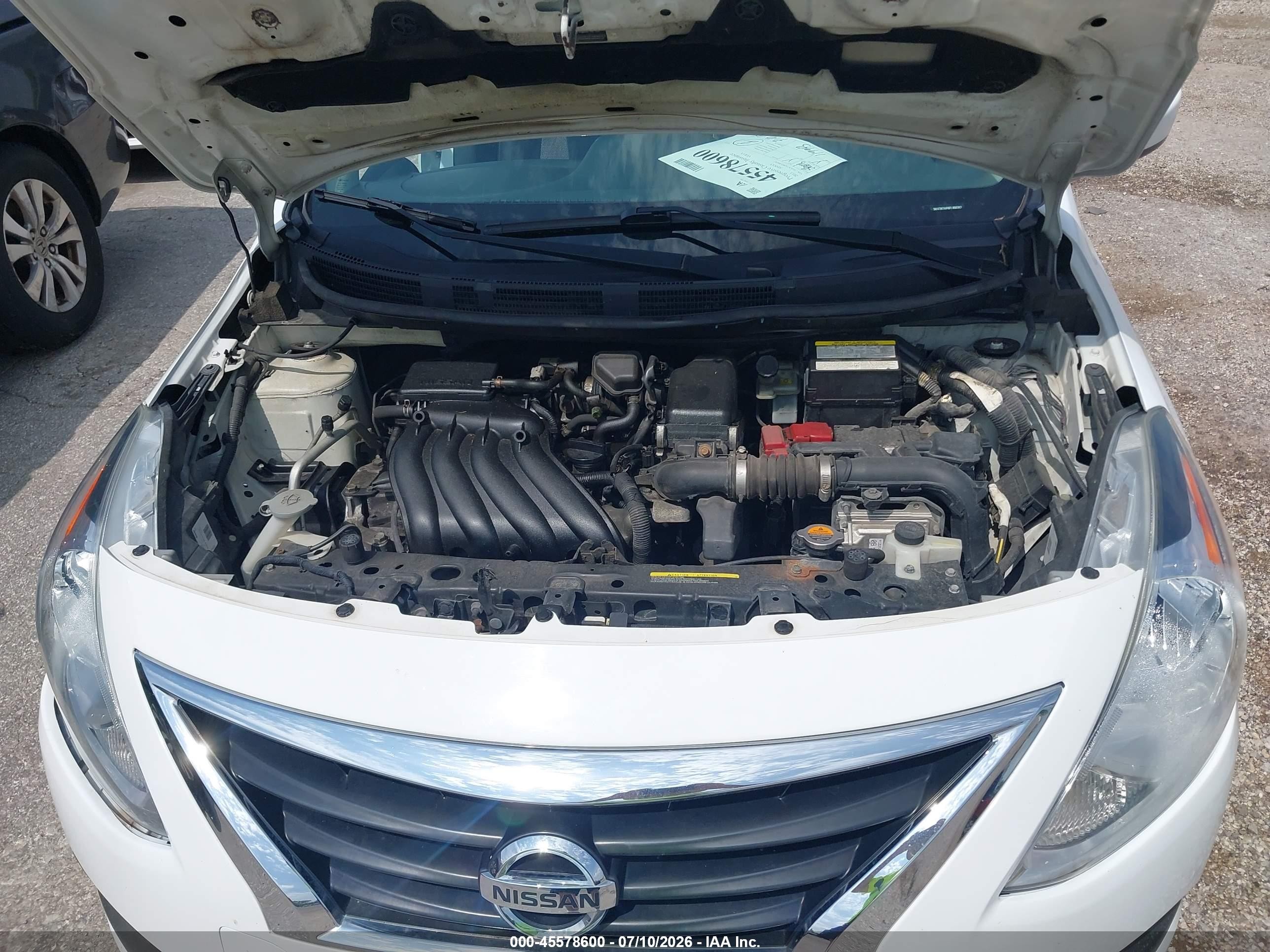 2015 Nissan Versa 1.6 Sv White vin: 3N1CN7AP8FL866367