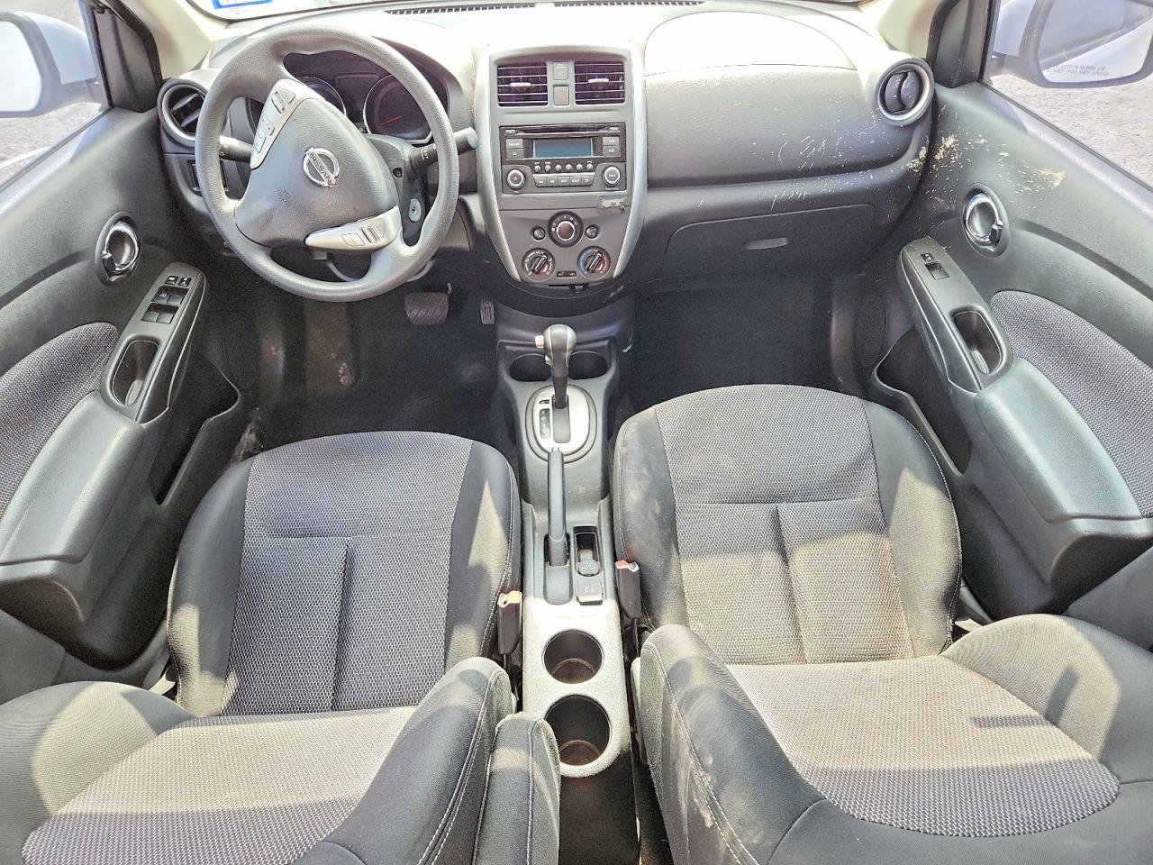 2015 Nissan Versa 1.6 Sv White vin: 3N1CN7AP8FL874744