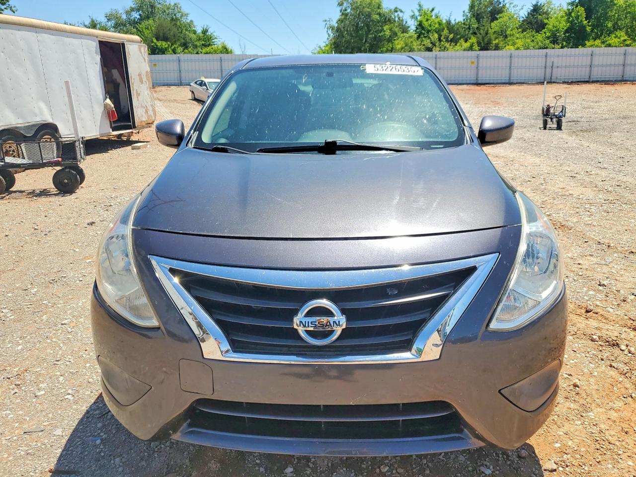2015 Nissan Versa 1.6 Sv Gray vin: 3N1CN7AP8FL876879