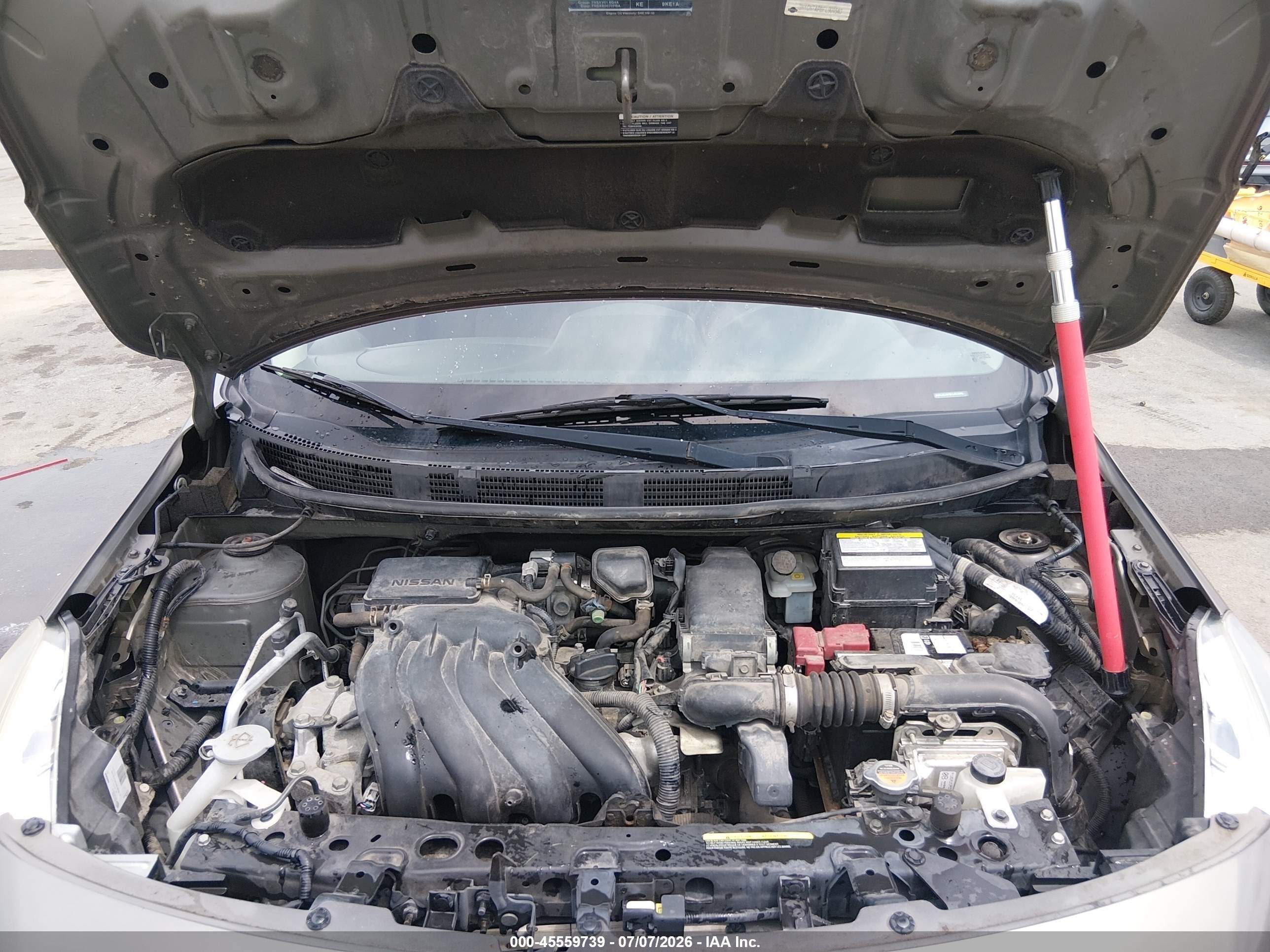 2015 Nissan Versa 1.6 Sv Gray vin: 3N1CN7AP8FL901540