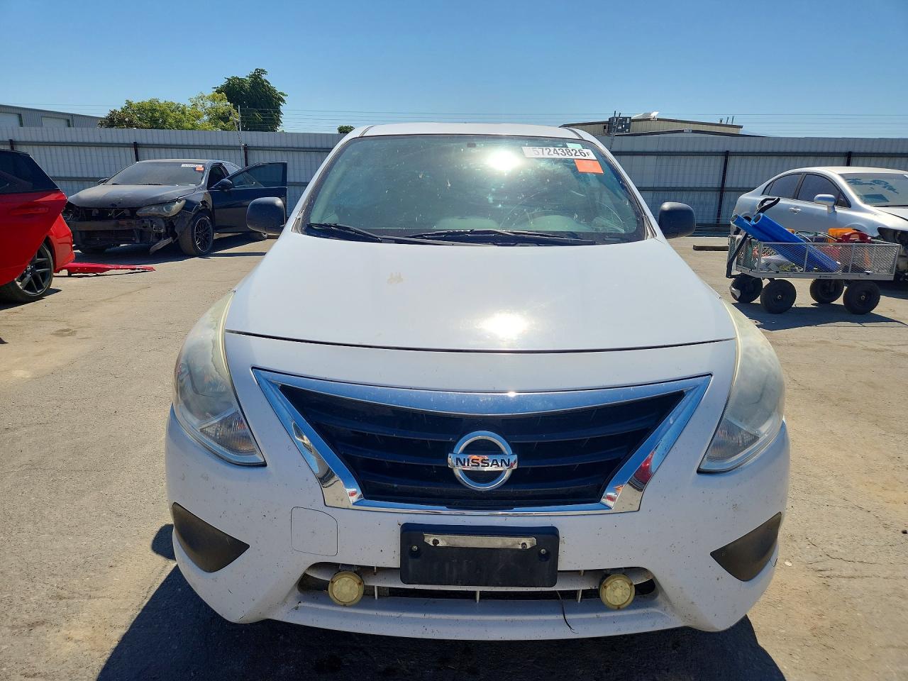 2015 Nissan Versa 1.6 S Plus White vin: 3N1CN7AP8FL916068