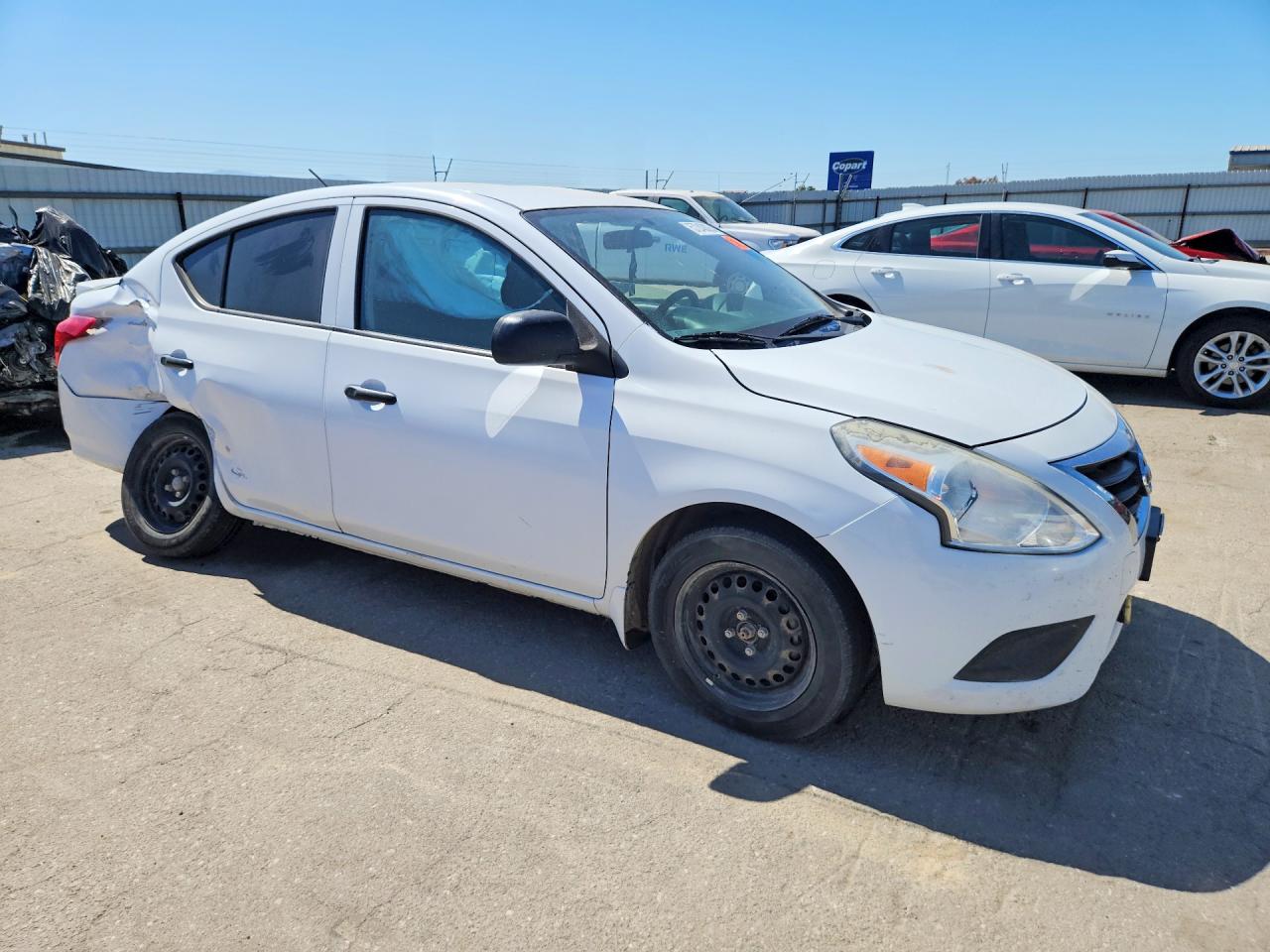 2015 Nissan Versa 1.6 S Plus White vin: 3N1CN7AP8FL916068