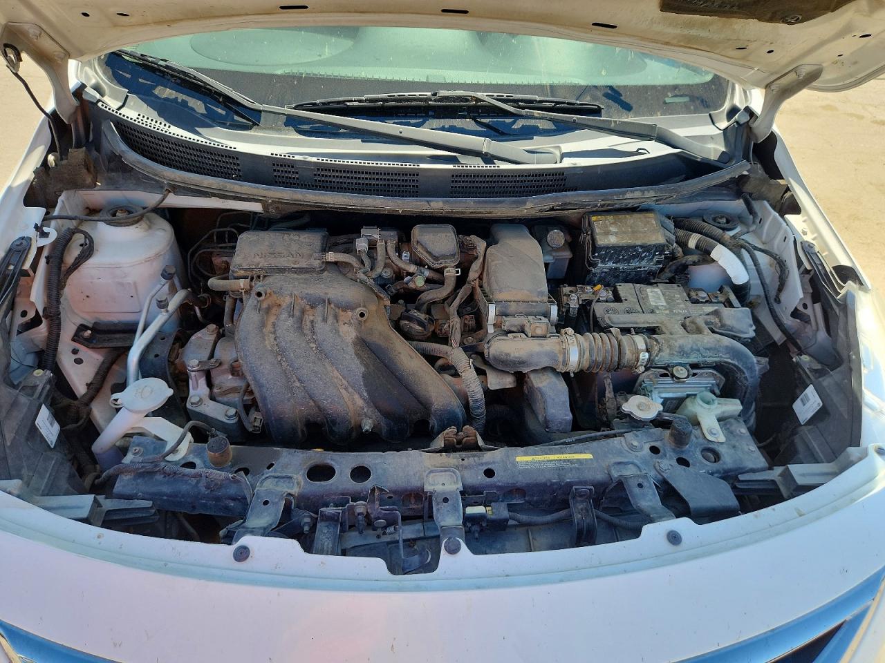 2015 Nissan Versa 1.6 S Plus White vin: 3N1CN7AP8FL916068
