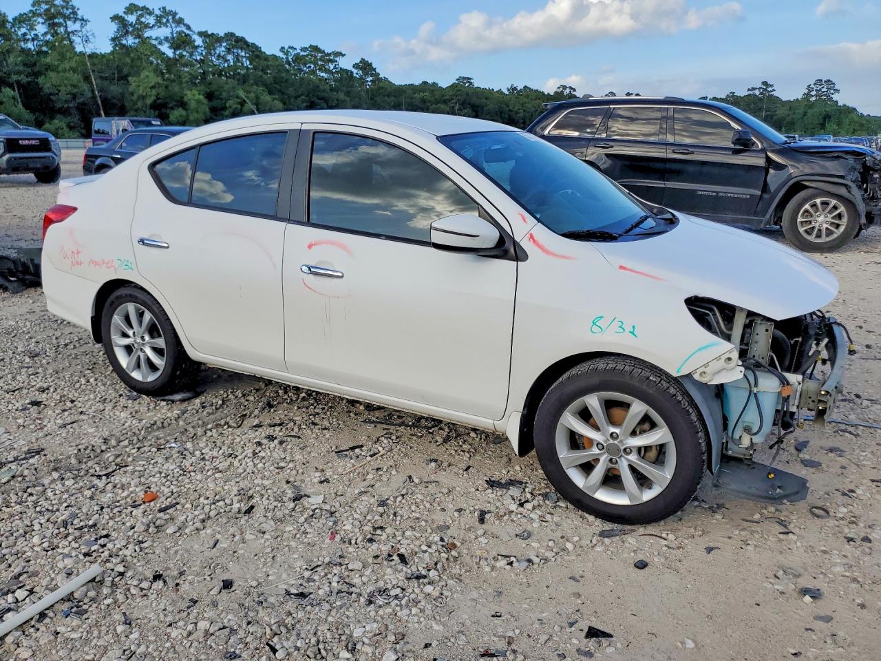 2015 Nissan Versa 1.6 Sl White vin: 3N1CN7AP8FL932366