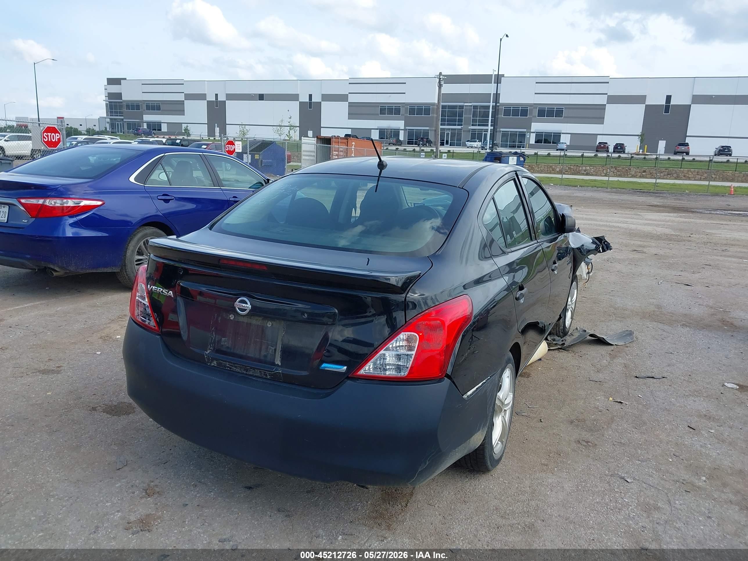 2015 Nissan Versa 1.6 S+ Black vin: 3N1CN7AP8FL943271