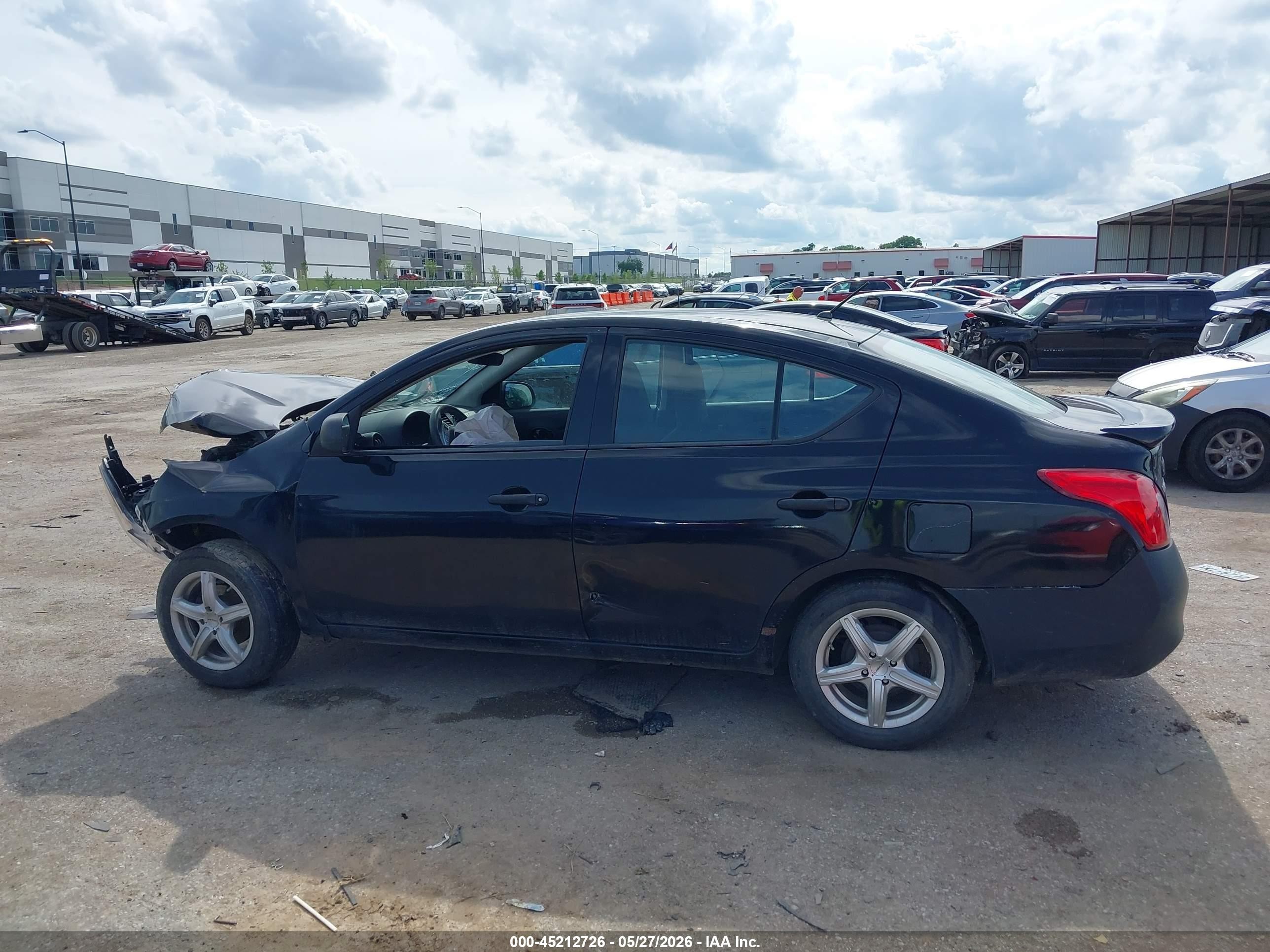 2015 Nissan Versa 1.6 S+ Black vin: 3N1CN7AP8FL943271