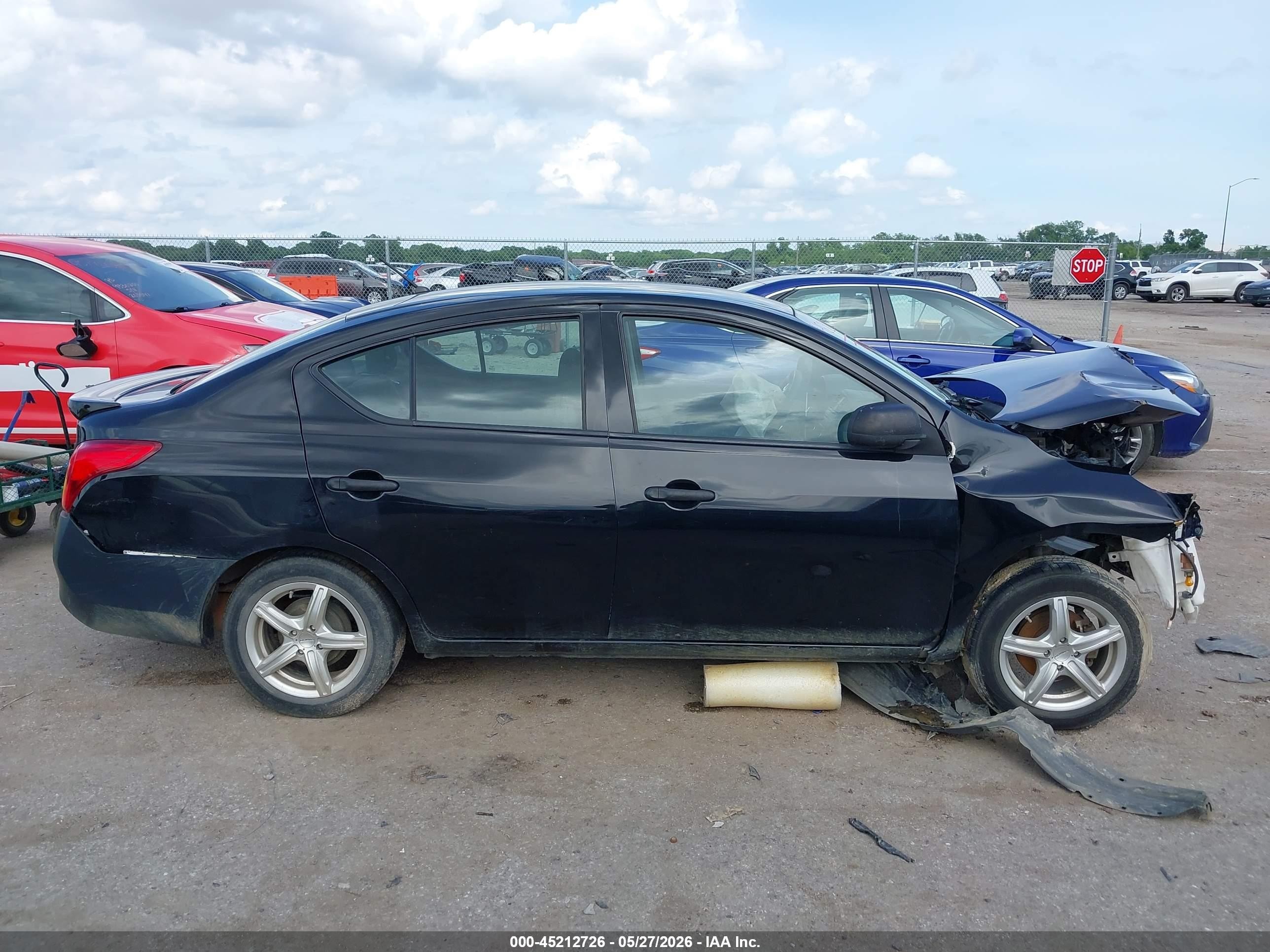 2015 Nissan Versa 1.6 S+ Black vin: 3N1CN7AP8FL943271