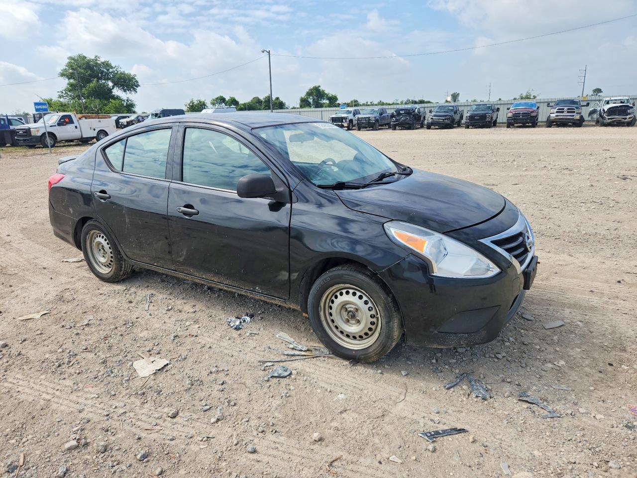 2015 Nissan Versa 1.6 S Plus Black vin: 3N1CN7AP8FL945814