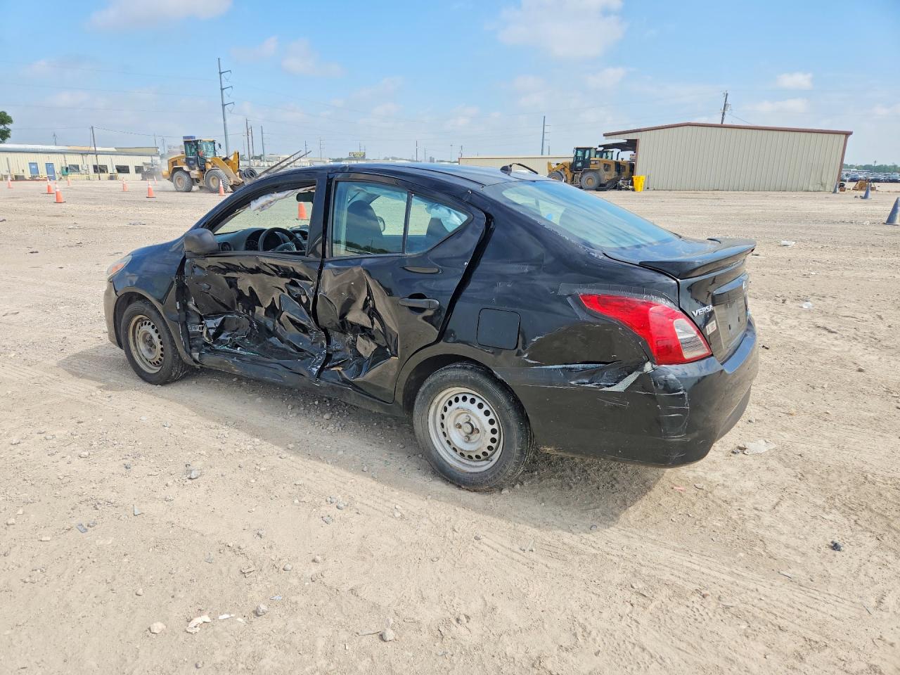 2015 Nissan Versa 1.6 S Plus Black vin: 3N1CN7AP8FL945814