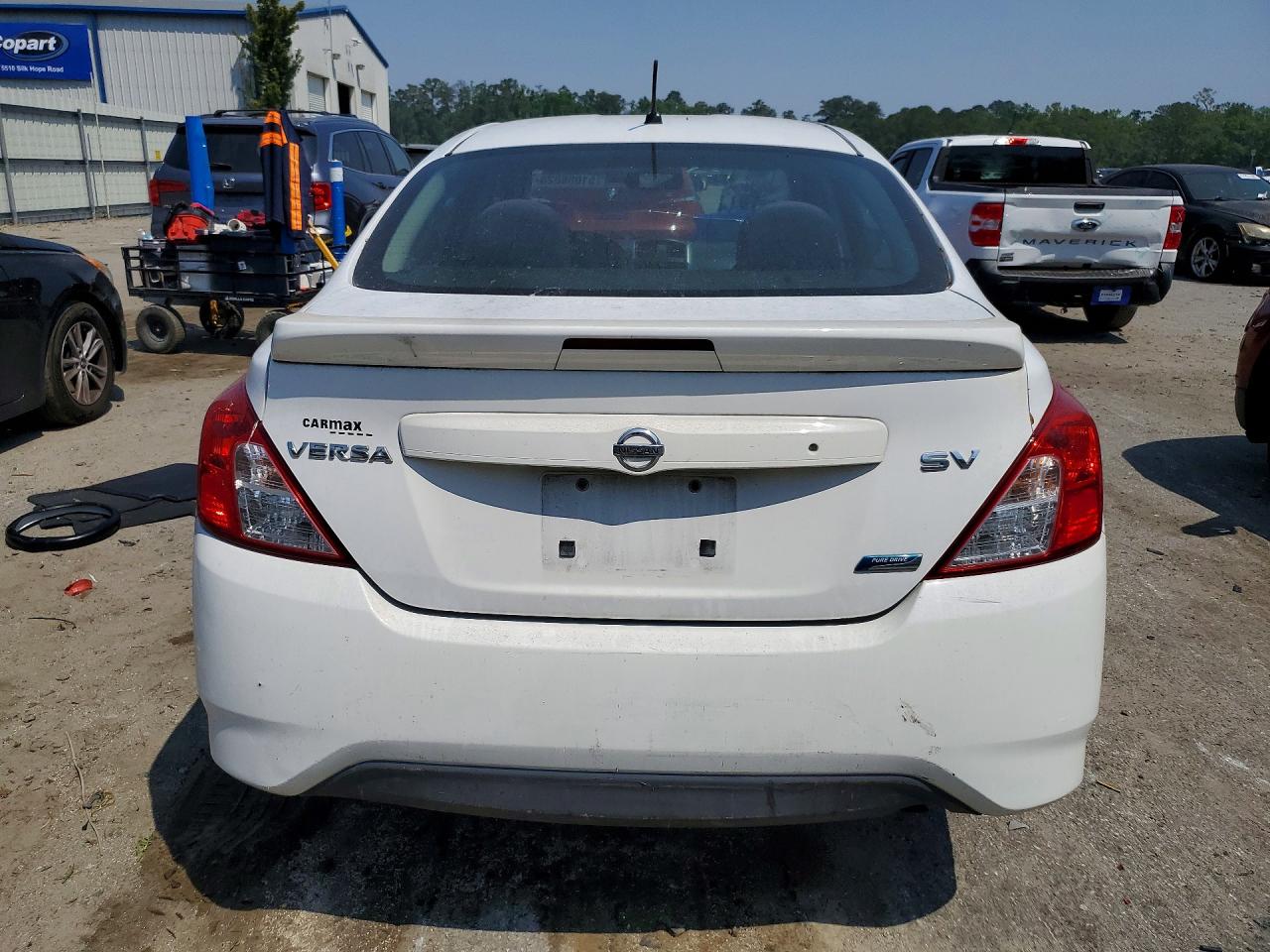 2016 Nissan Versa 1.6 Sv White vin: 3N1CN7AP8GL871487