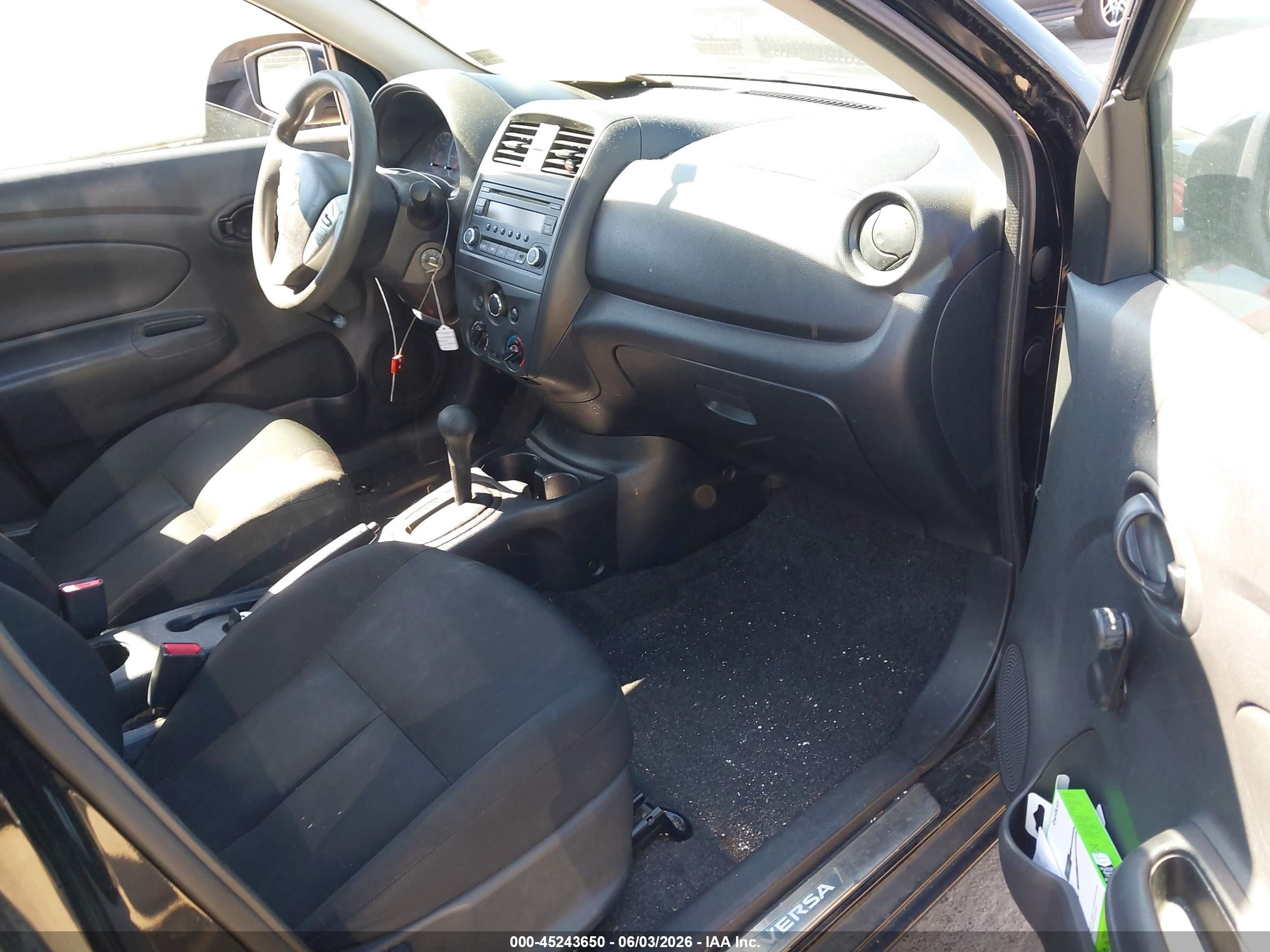 2016 Nissan Versa 1.6 S+ Black vin: 3N1CN7AP8GL902589