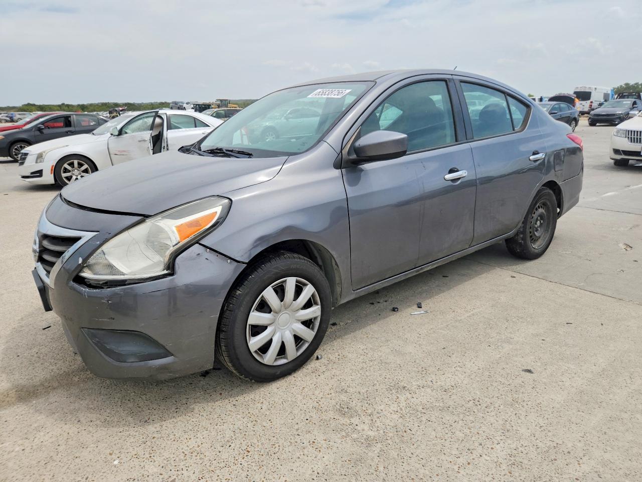 2018 Nissan Versa Sv Gray vin: 3N1CN7AP8JL862456