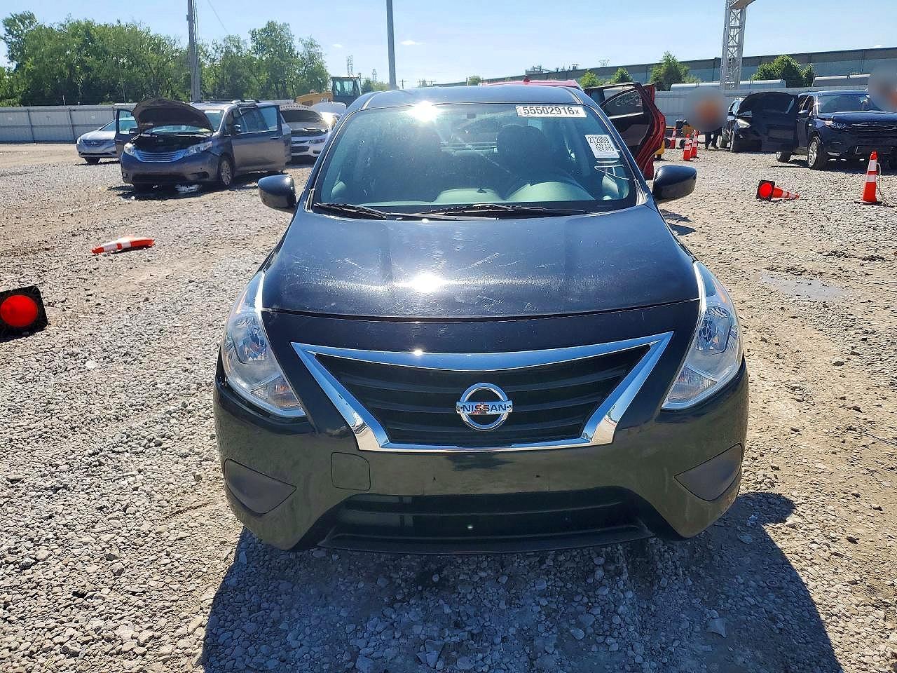 2019 Nissan Versa Sv Black vin: 3N1CN7AP8KL858392