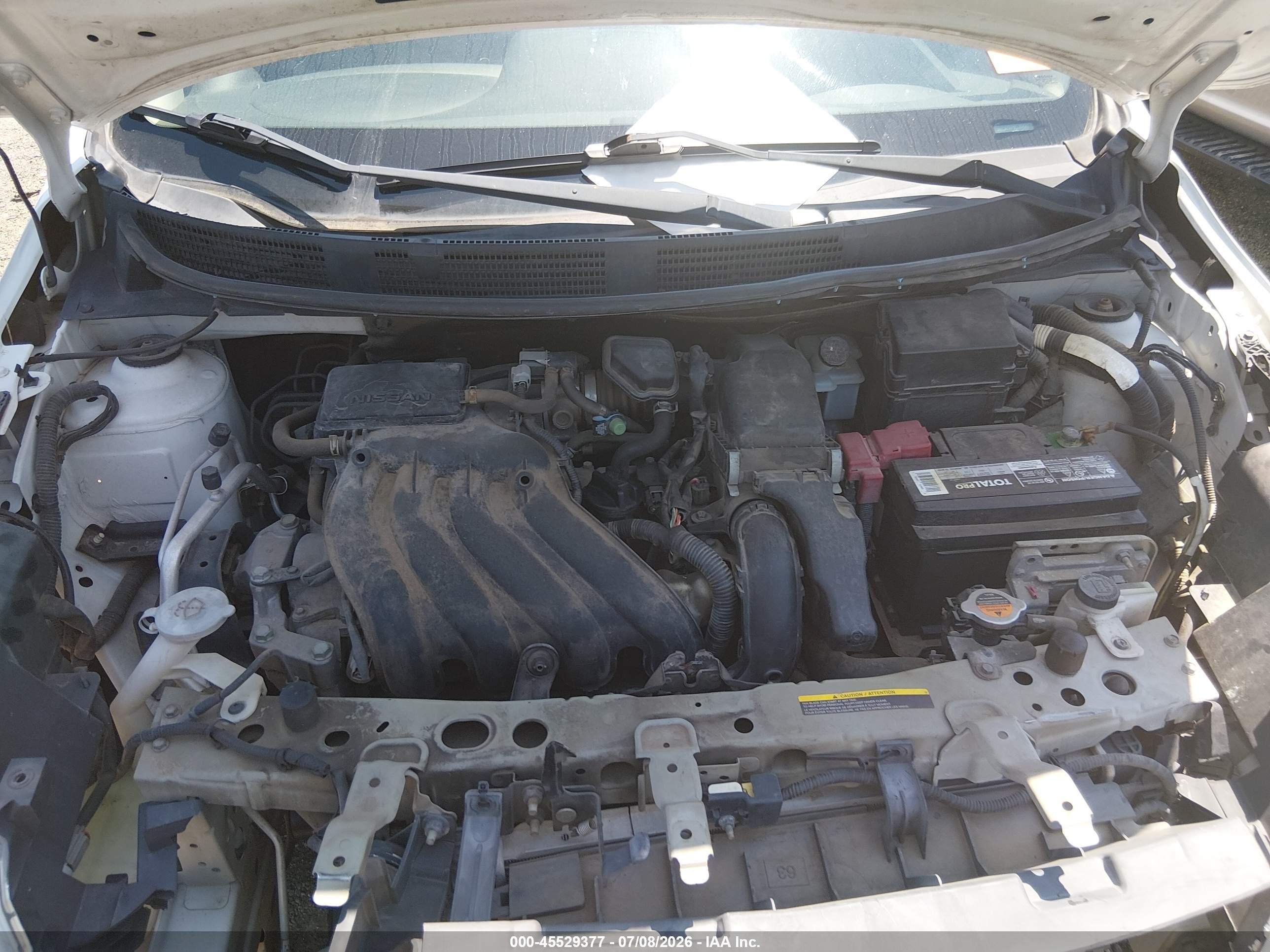 2012 Nissan Versa 1.6 Sv Белый vin: 3N1CN7AP9CL804942