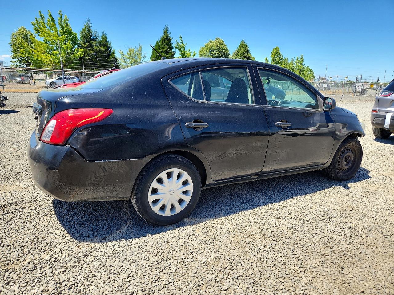 2012 Nissan Versa 1.6 S Black vin: 3N1CN7AP9CL825600