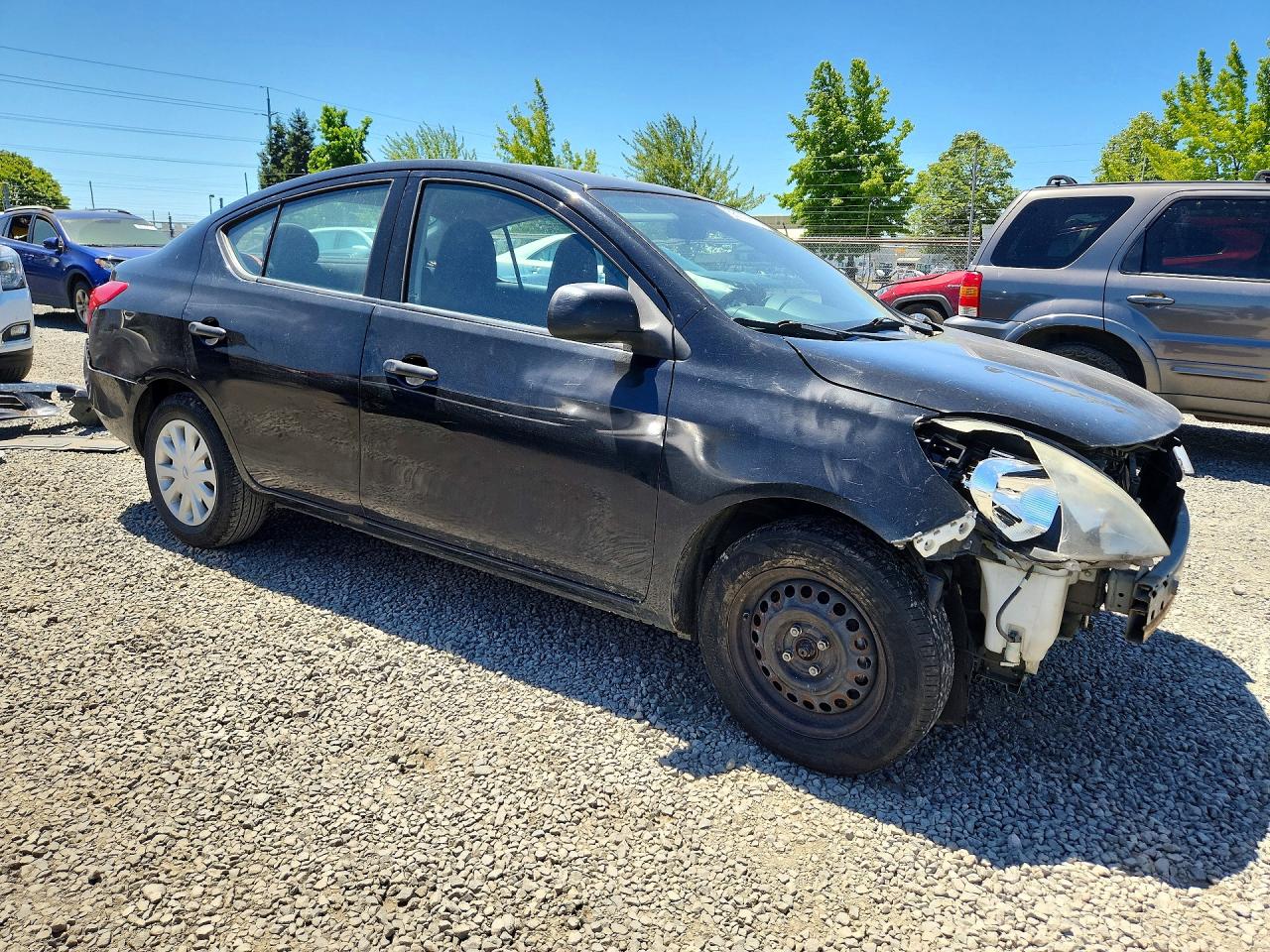 2012 Nissan Versa 1.6 S Black vin: 3N1CN7AP9CL825600