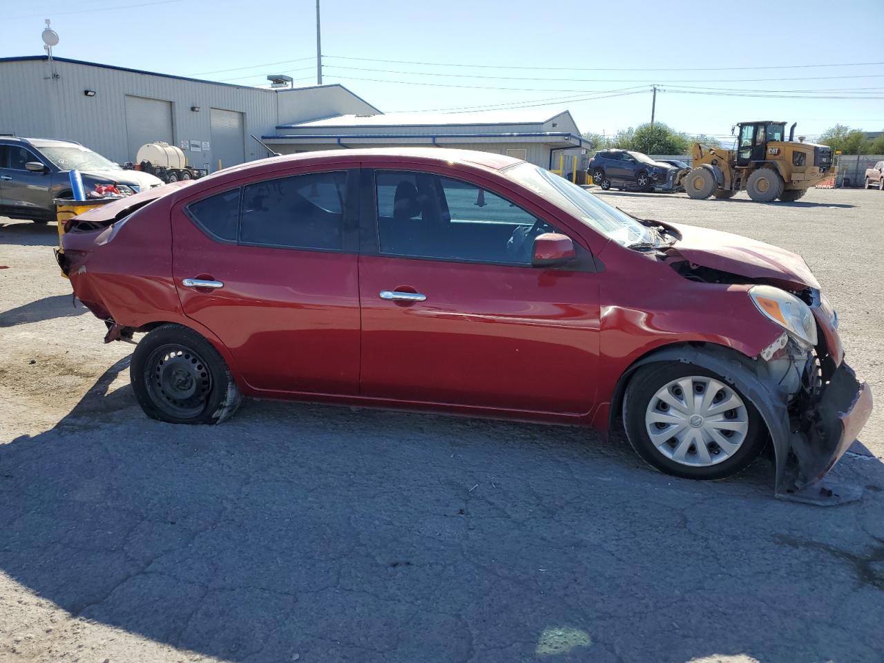 2012 Nissan Versa S Red vin: 3N1CN7AP9CL890530