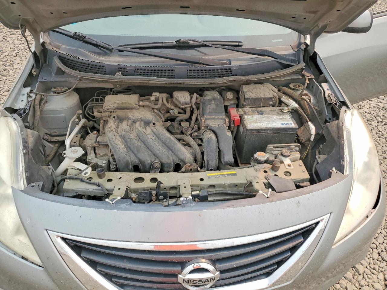 2012 Nissan Versa 1.6 S Gray vin: 3N1CN7AP9CL928841