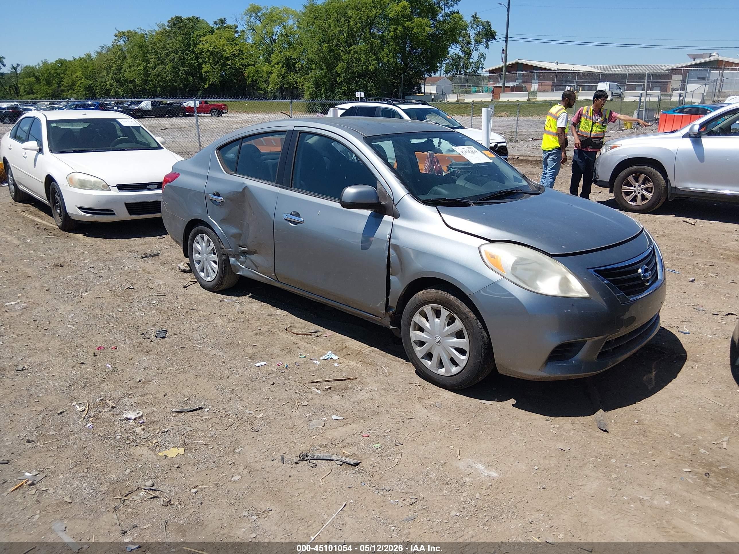 2012 Nissan Versa 1.6 Sv Gray vin: 3N1CN7AP9CL929682